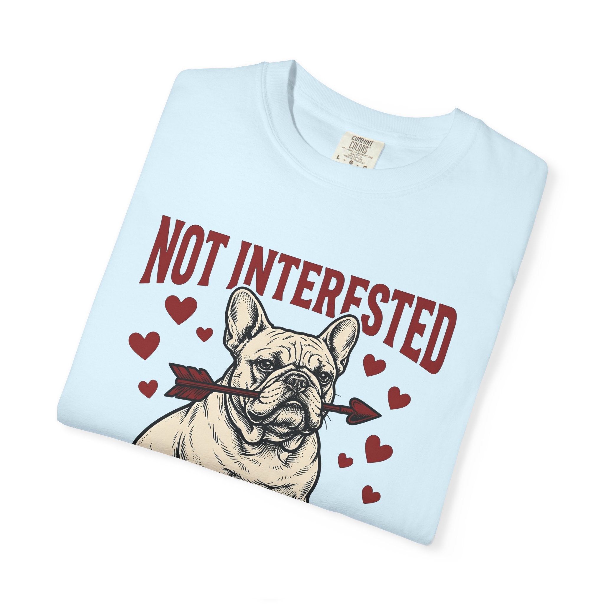 French Bulldog Shirt St. Valentine's Day Animal Gift Women Old School Tee Bouledogue Francais T-Shirt Valentine Fan Retro Tshirt Pet Graphic