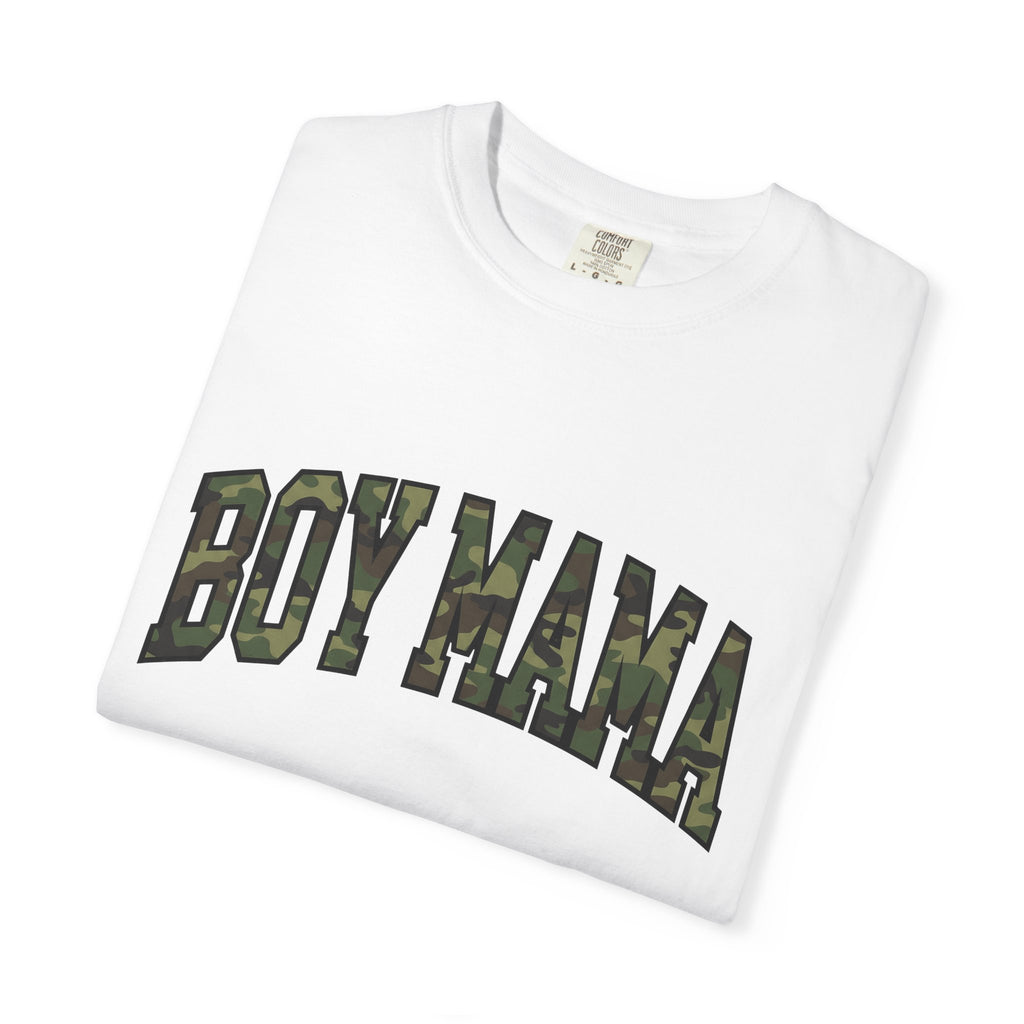 Camo Varsity Font Shirt Moms Kin Gift Women Thick Tee Varsity T-Shirt Motherhood Fan Bold Tshirt Family Graphic Nostalgic Camo Design Tshirt