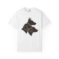 Puppy Silhouette Shirt Dog Creatures Gift Women Basic Tee Puppy T-Shirt Dog Fan Pup Tshirt Beast Graphic Modernistic Set Tshirt