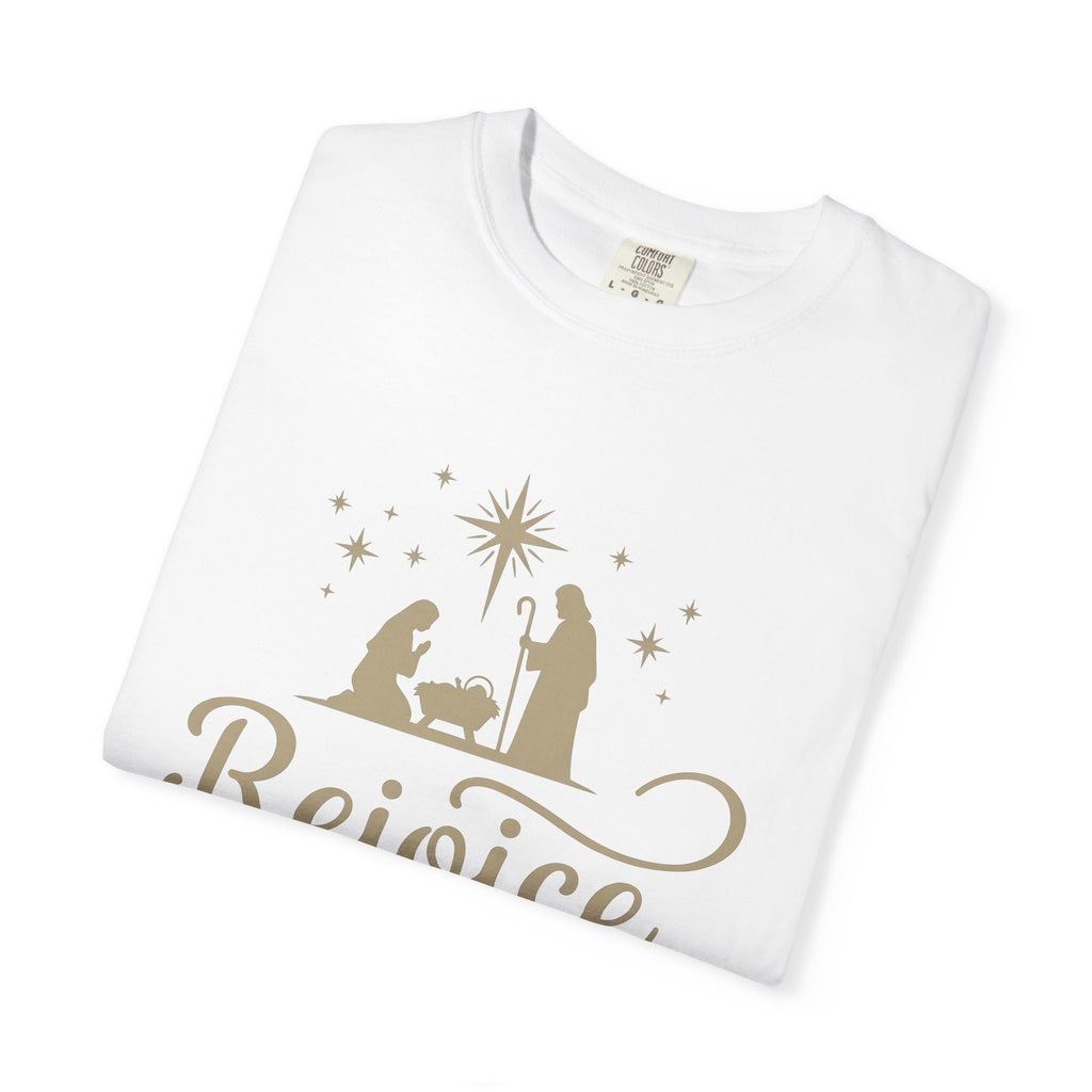 Nativity Display Shirt Christmas Religion Gift Women Simple Tee Creche T-Shirt Christmas Fan Christian Tshirt Biblical Graphic Retro Shining