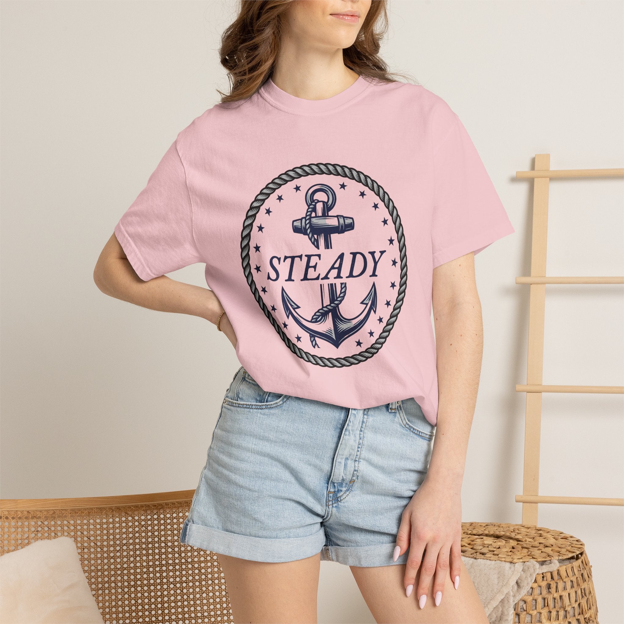 Anchor Twine Shirt America Freedom Gift Women Old School Tee Rope T-Shirt Patriot Fan Nautical Tshirt Liberty Graphic Seafaring Star Symbols