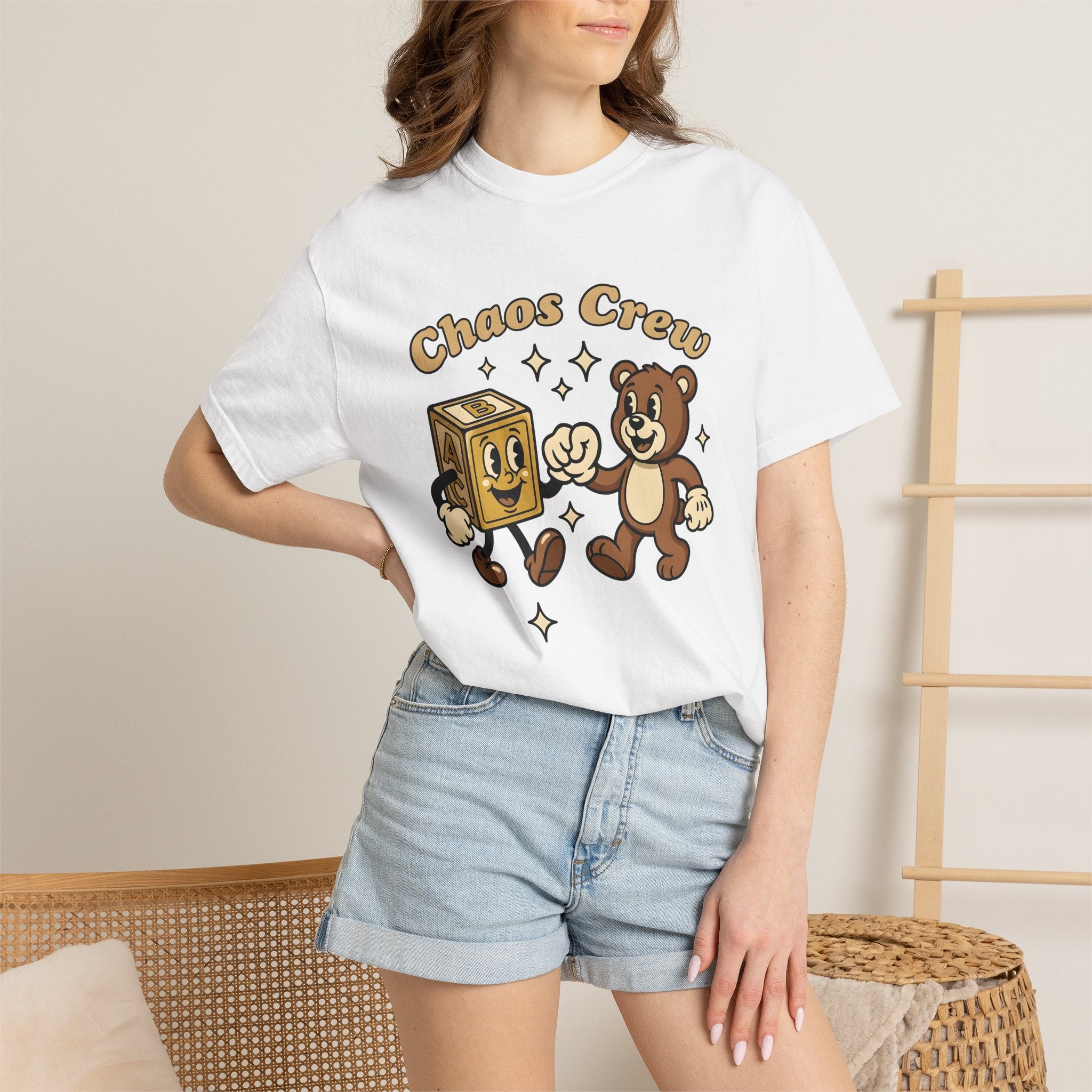 Teddy Bear Cube Shirt Moms Household Gift Women Comic Tee Teddy Cube T-Shirt Motherhood Fan Cartoon Tshirt Home Graphic Vintage Sparkles