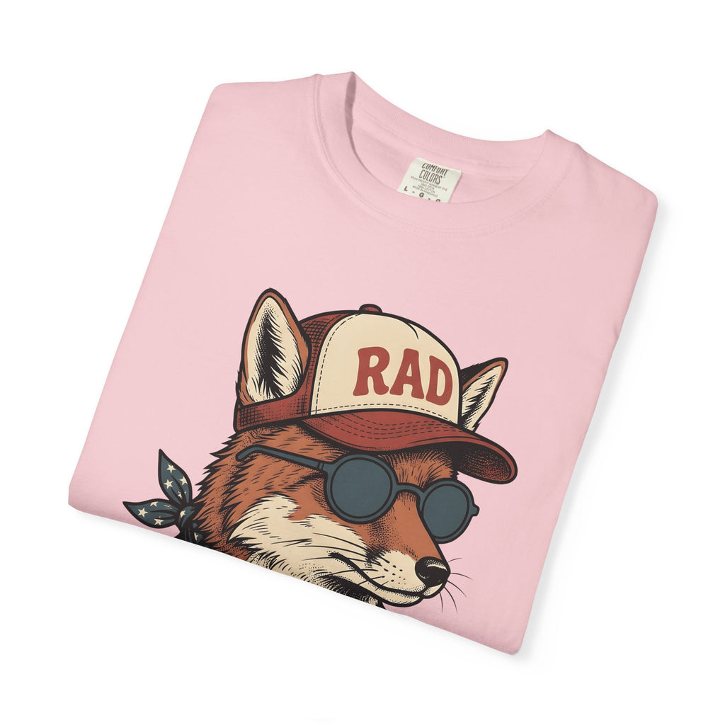 Fox Eyeglasses Shirt 4th Of July Fauna Gift Women Classic Tee Glasses T-Shirt Independence Fan Spectacles Tshirt Wildlife Graphic Line Art