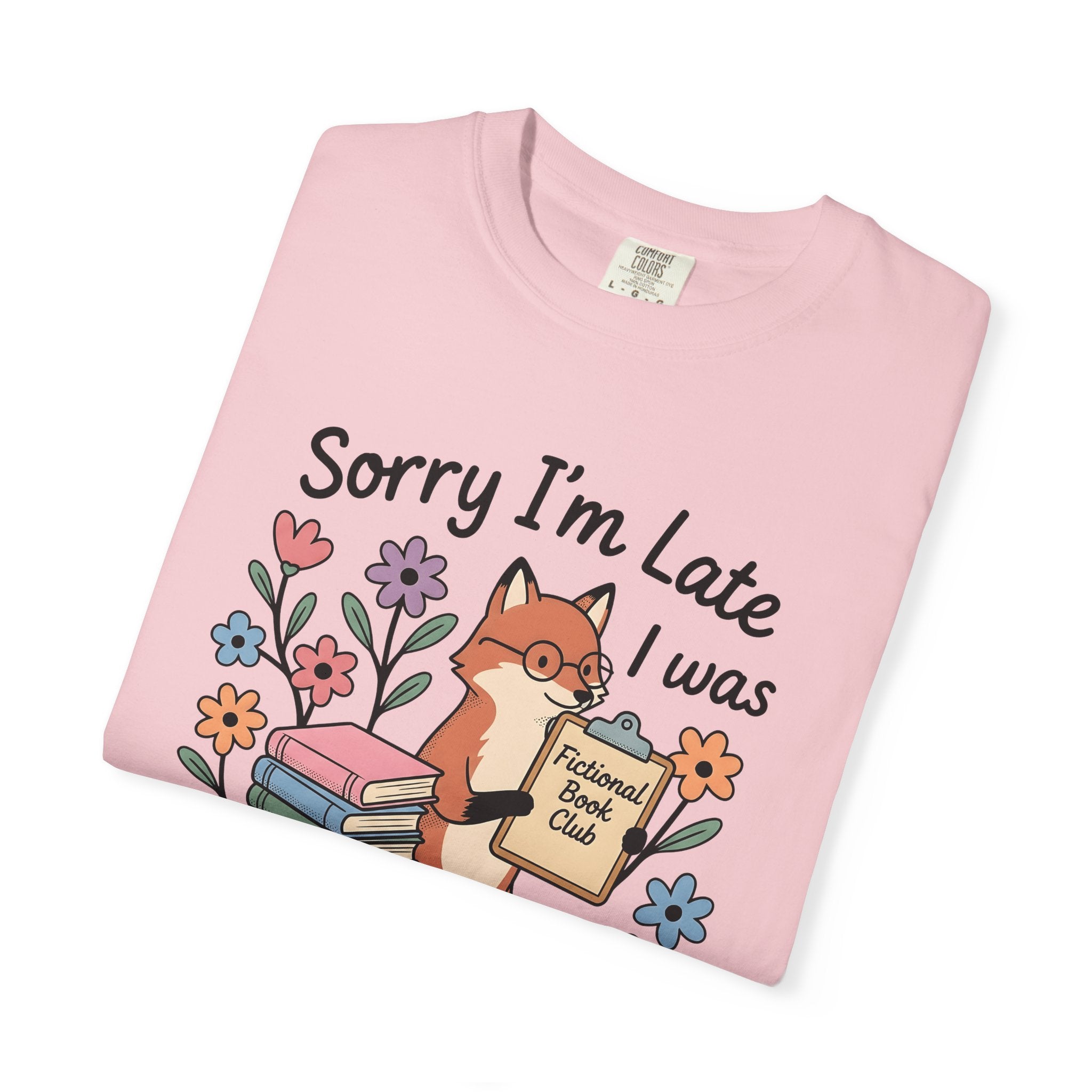 Fox Tales Shirt Mom Library Gift Women Cartoon Tee Fable T-Shirt Motherhood Fan Illustrated Tshirt Book Graphic Line Art Garden Flowers