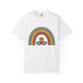 Claddagh Rainbow Shirt St Patrick's Day Celtic Gift Women Bohemian Tee Shamrock T-Shirt Luck Fan Celtic Knot Graphic Tshirt Retro Tiara