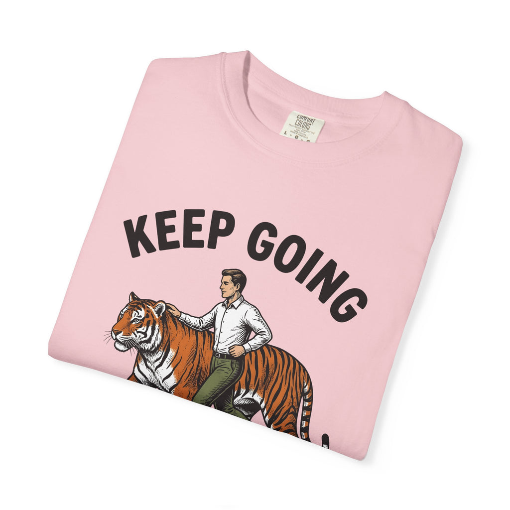 Dude Tiger Shirt Motivational Critter Gift Women Antiqued Tee Tiger T-Shirt Inspirational Enthusiast Vintage Tshirt Animal Graphic Pencil