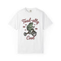 Frog Bicycle Shirt Frog Nature Gift Women Classic Tee Toad T-Shirt Amphibian Enthusiast Vintage Tshirt Wildlife Graphic Doodle Lily Pad