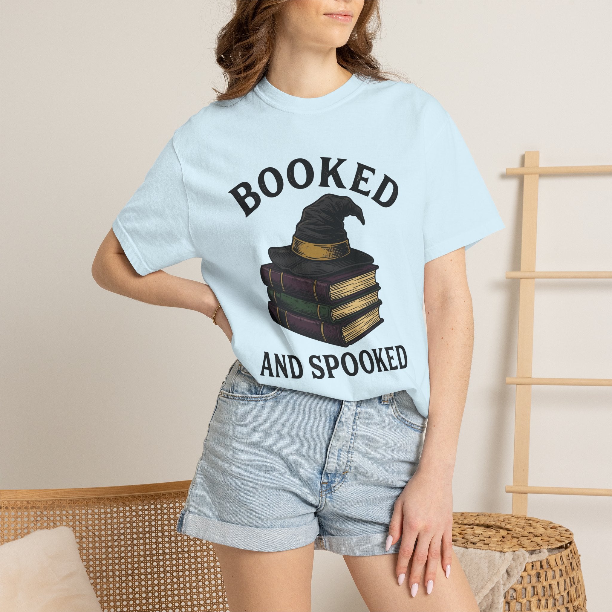 Witch Hat Tomes Shirt Halloween Texts Gift Women Classic Tee Spellbook T-Shirt Horror Fan Grimoire Tshirt Literature Graphic Cartoon
