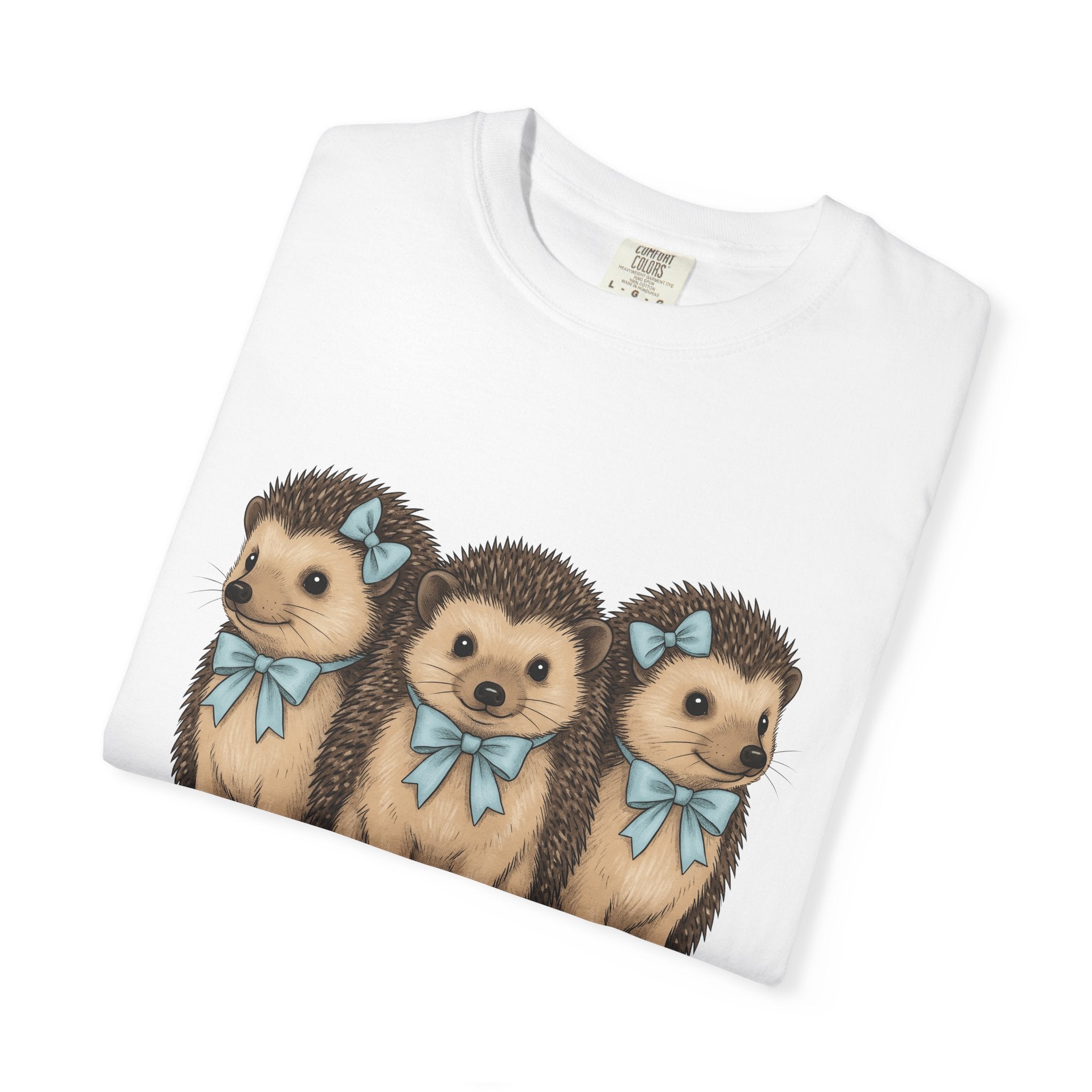 Hedgehog Pack Shirt Easter Pets Gift Women Doodle Tee Porcupine T-Shirt Easter Fan Hedgehog Graphic Quill Doodle Tshirt Classic Cerulean