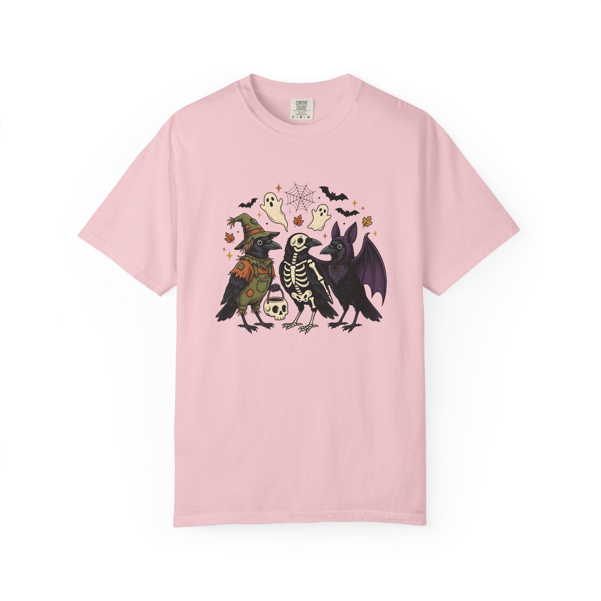 Blackbird Costumes Shirt Halloween Dark Fashion Gift Women Antique Tee Costumes T-Shirt Horror Fan Vintage Tshirt Goth Graphic Line Art