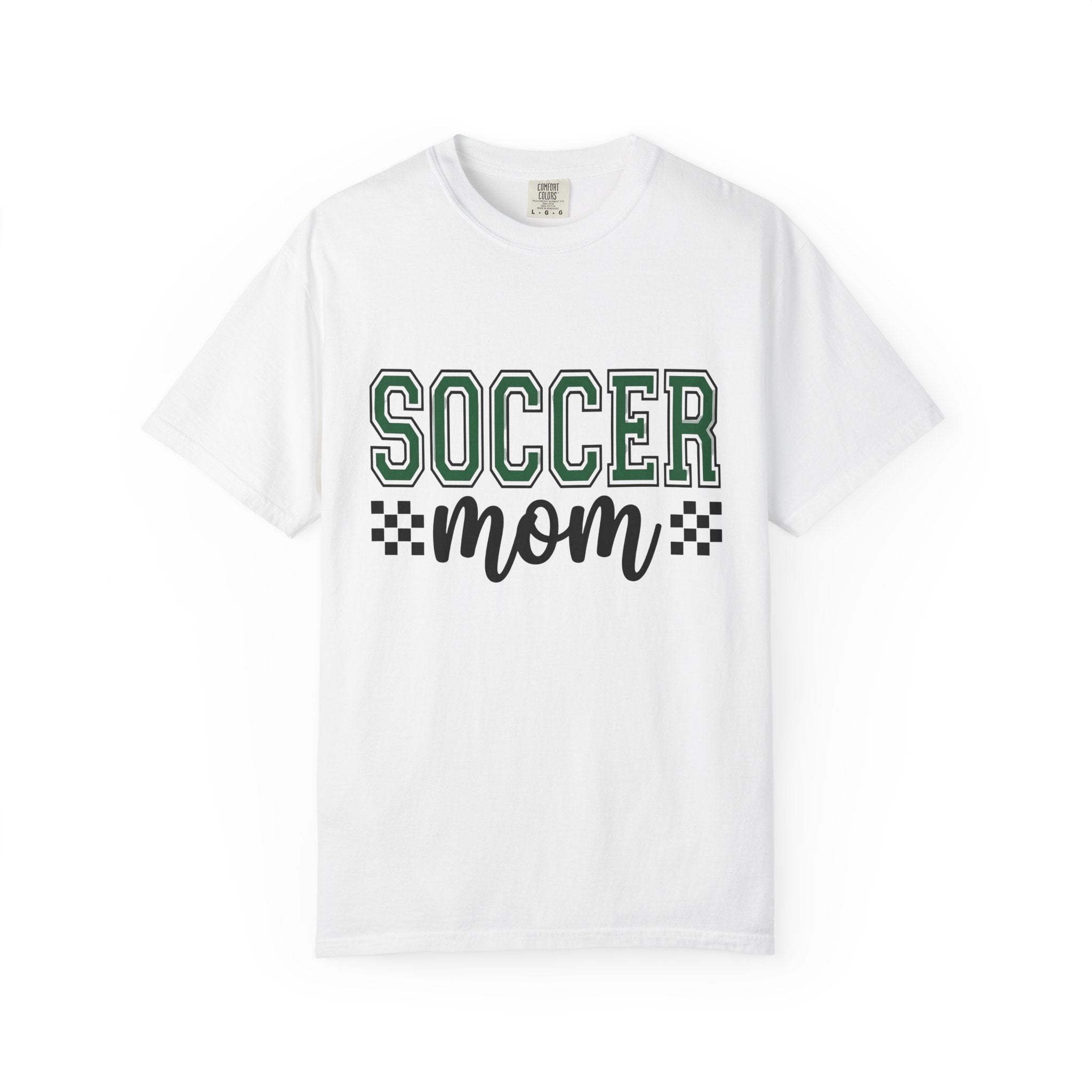 Varsity Text Shirt Mom Sports Gift Women Sporty Tee Letterman T-Shirt Mother Fan Athletic Tshirt Sports Graphic Modern Checkered Tshirt