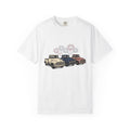 Old Trucks Shirt 4th Of July Event Gift Women Flag Tee Lorries T-Shirt Independence Day Fan Patriotic Tshirt Party Graphic Retro