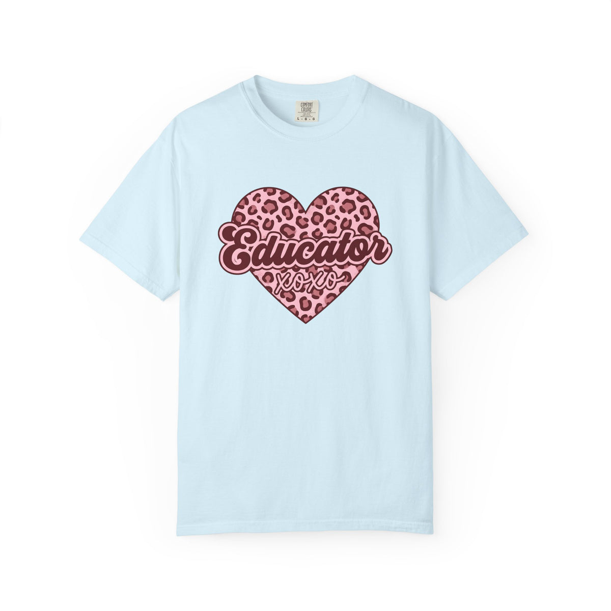 Spotted Heart Shirt Teacher Love Unisex Gift Graphic Tee Heart T-Shirt Educator