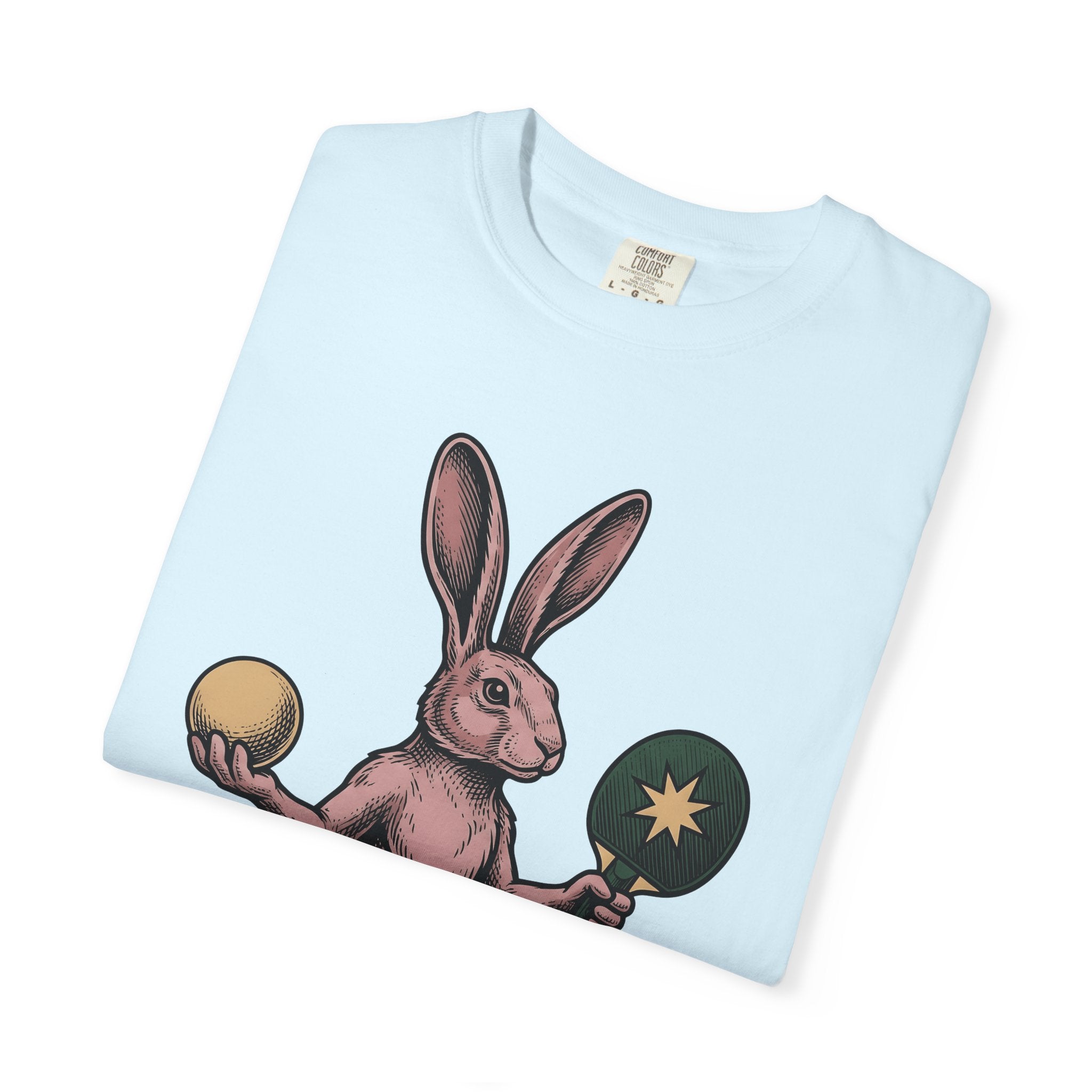 Bunny Ping Pong Shirt Sports Pet Gift Women Retro Tee Table Tennis T-Shirt Athlete Fan Vintage Tshirt Animal Graphic Sketch Racket Tshirt