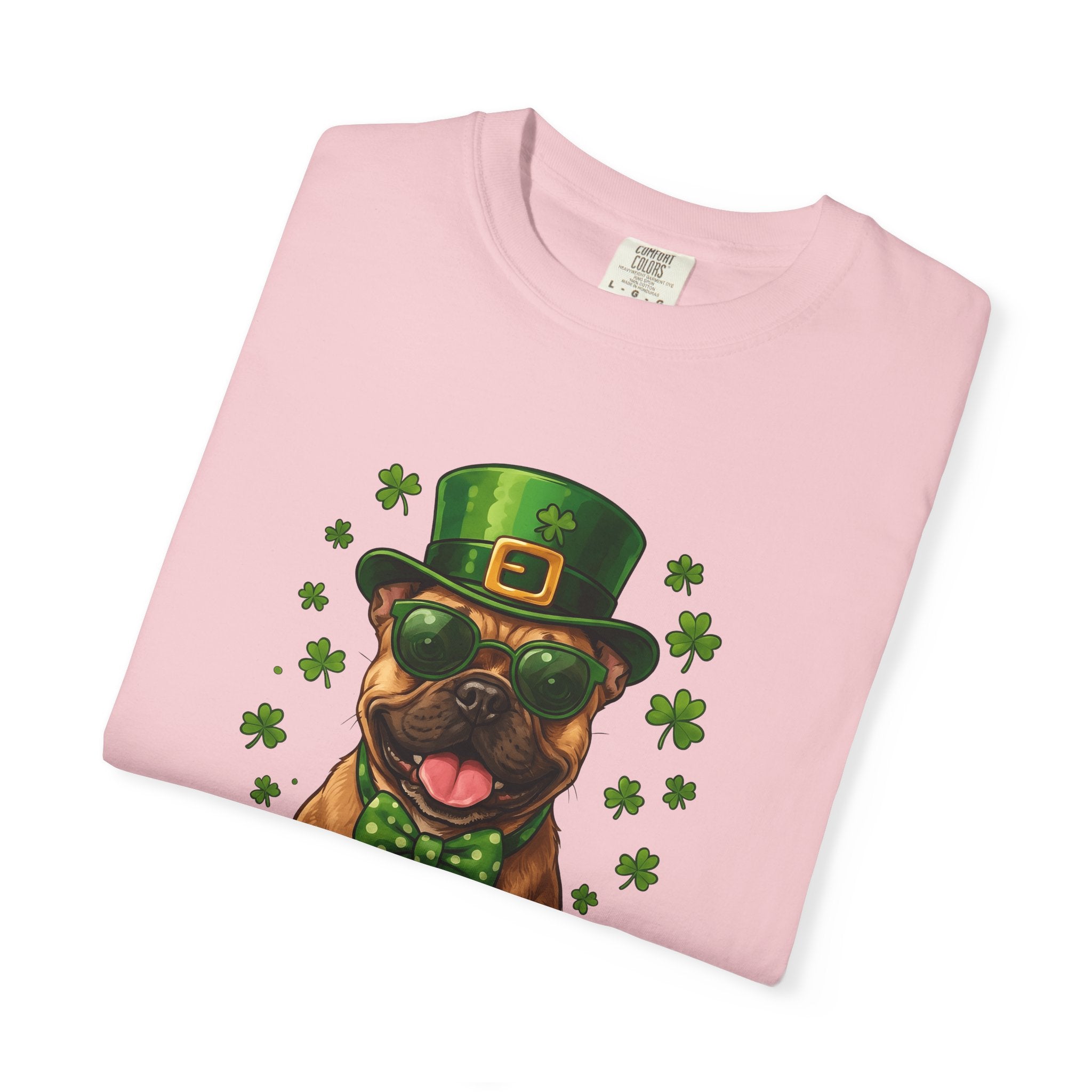 Canine Leprechaun Shirt St Patrick's Day Animal Gift Women Animated Tee Dog Leprechaun T-Shirt St Patricks Fan Cartoon Tshirt Pet Graphic