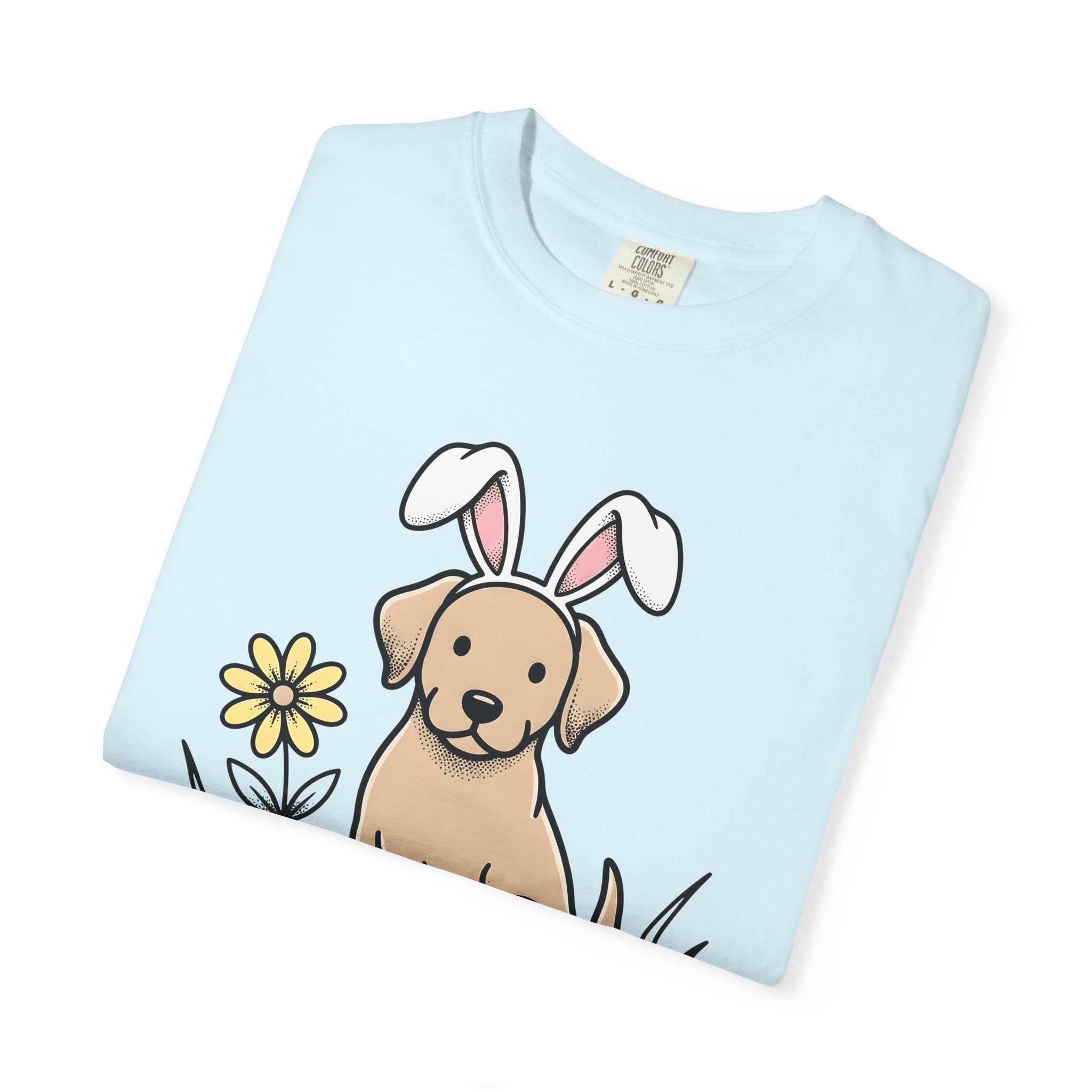 Canine Bunny Ears Shirt Easter Pet Care Gift Women Animation Tee Dog T-Shirt Easter Fan Cartoon Tshirt Pet Grooming Graphic Classic Floral