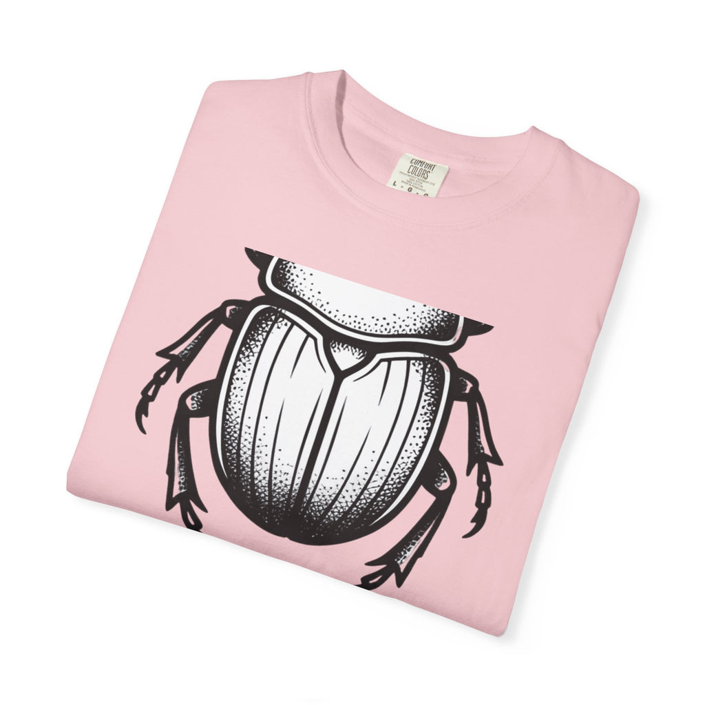 Jewel Beetle Shirt Beetle Occult Gift Women Line Art Tee Buprestid T-Shirt Bug Fan Insect Graphic Tshirt Mystical Illustration Hand Drawn
