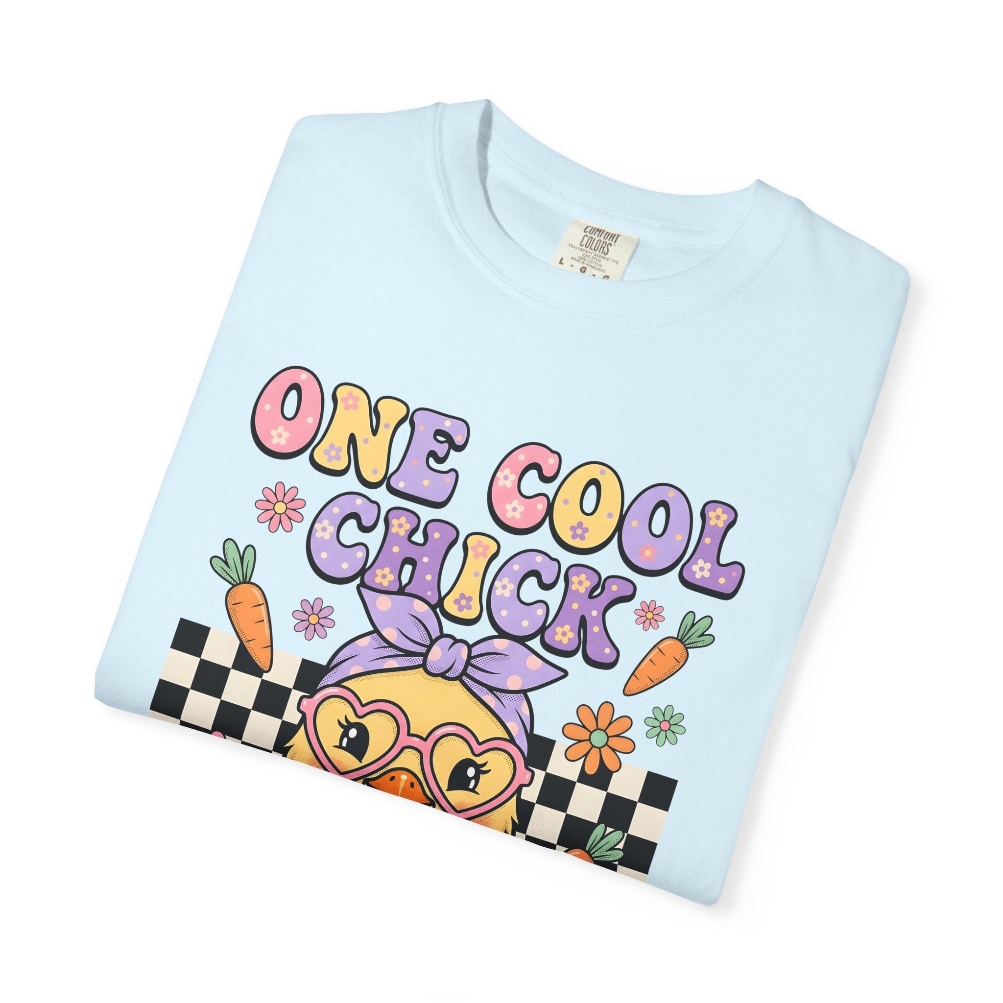 Baby Chicken Glasses Shirt Easter Pet Gift Women Comic Tee Chick T-Shirt Easter Fan Chicklet Graphic Vintage Vegetable Tshirt