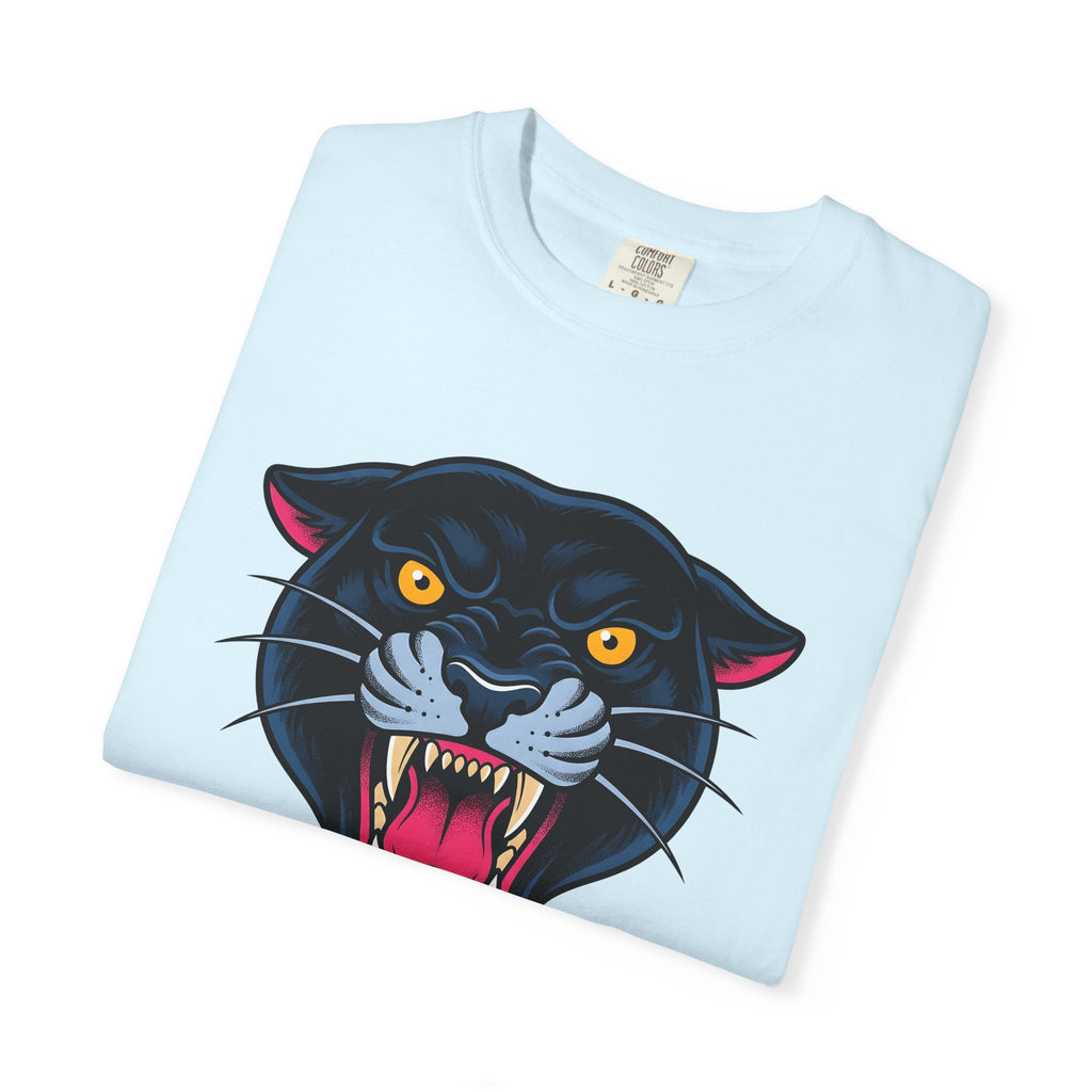 Black Panther Shirt Animal Art Gift Women Bold Tee Panther T-Shirt Wildlife Fan Bold Art Tshirt Artistic Graphic Illustration Classic Sharp