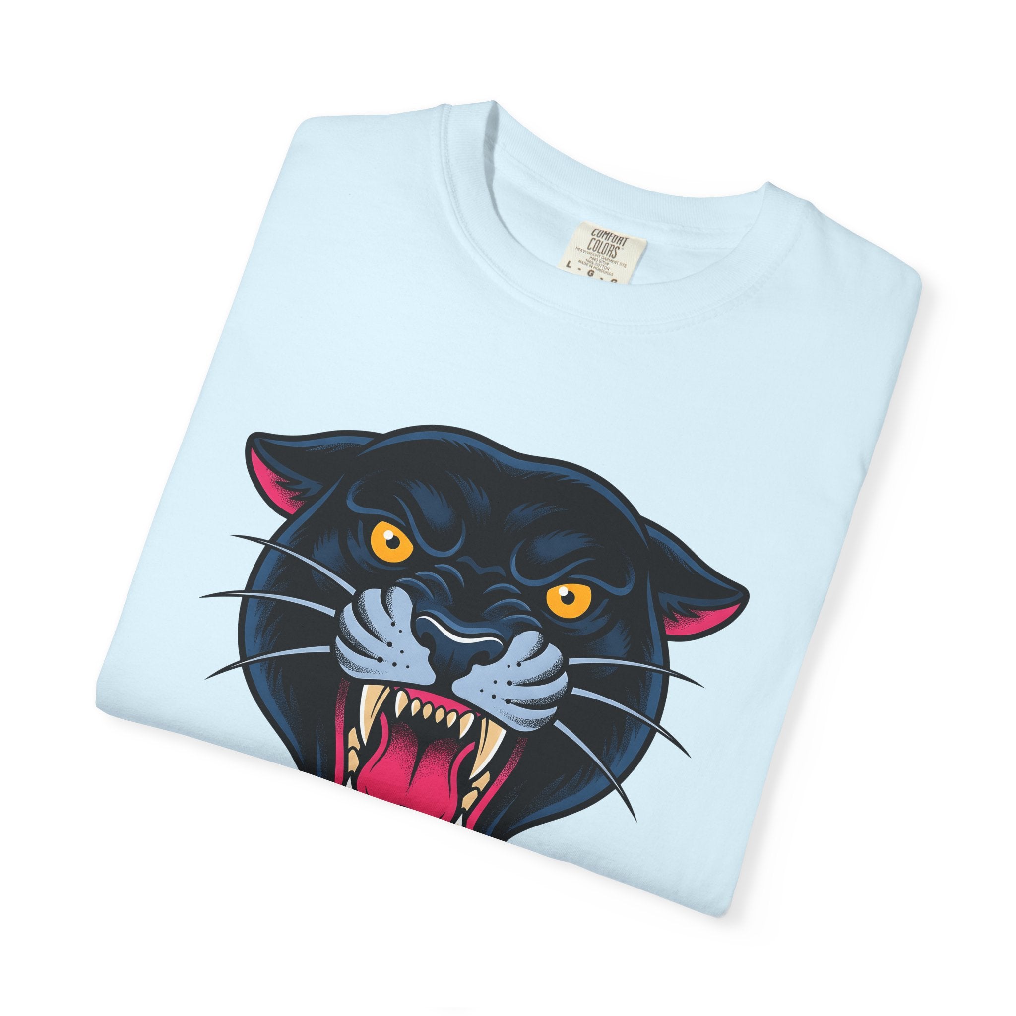 Black Panther Shirt Animal Art Gift Women Bold Tee Panther T-Shirt Wildlife Fan Bold Art Tshirt Artistic Graphic Illustration Classic Sharp