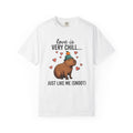 Capybara Drawing Shirt Valentines Day Creature Gift Women Animation Tee Rodent T-Shirt Valentine Fan Cartoon Tshirt Animal Graphic Doodle