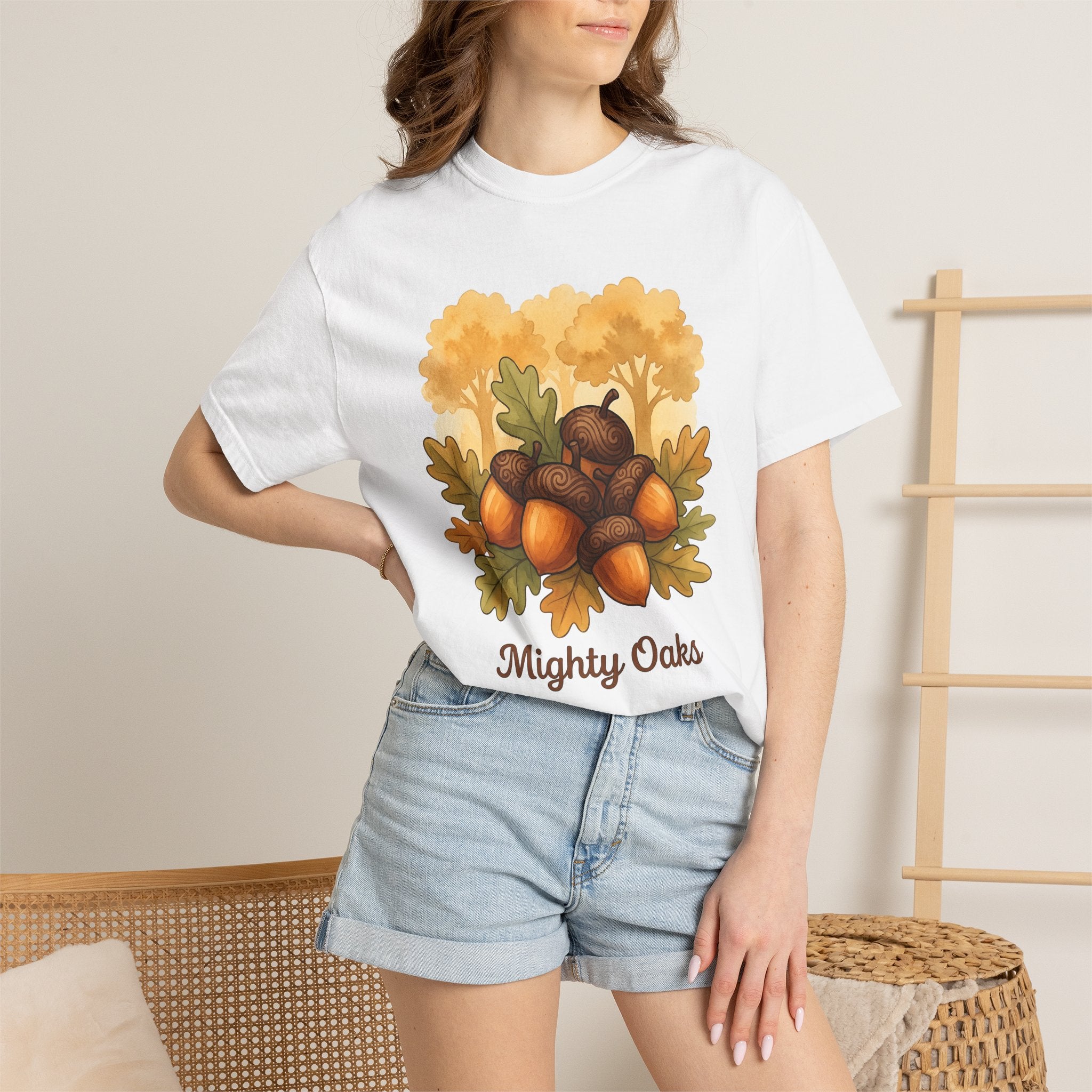Acorn Cluster Shirt Cottagecore Nature Gift Women Watercolor Tee Acorn T-Shirt Cottagecore Fan Watercolor Tshirt Outdoor Graphic Vintage Oak