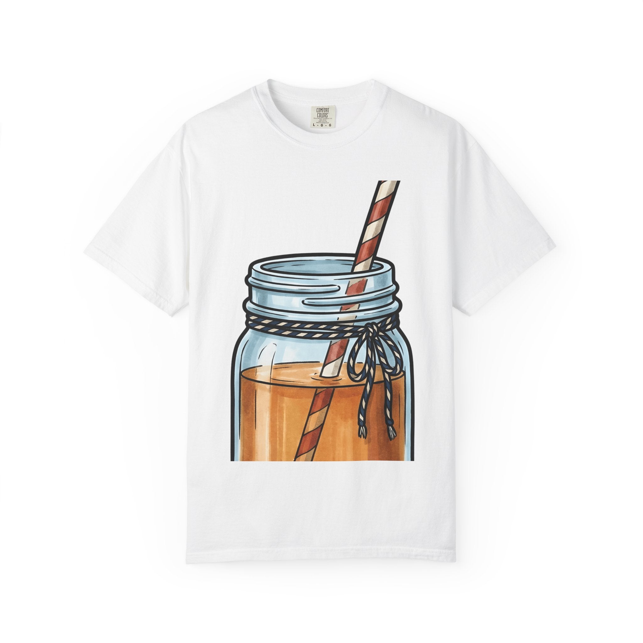 Mason Jar Cup Shirt America Holiday Gift Women Line Art Tee Mason Jar T-Shirt Patriot Fan Hand Drawn Tshirt Holiday Graphic Distressed