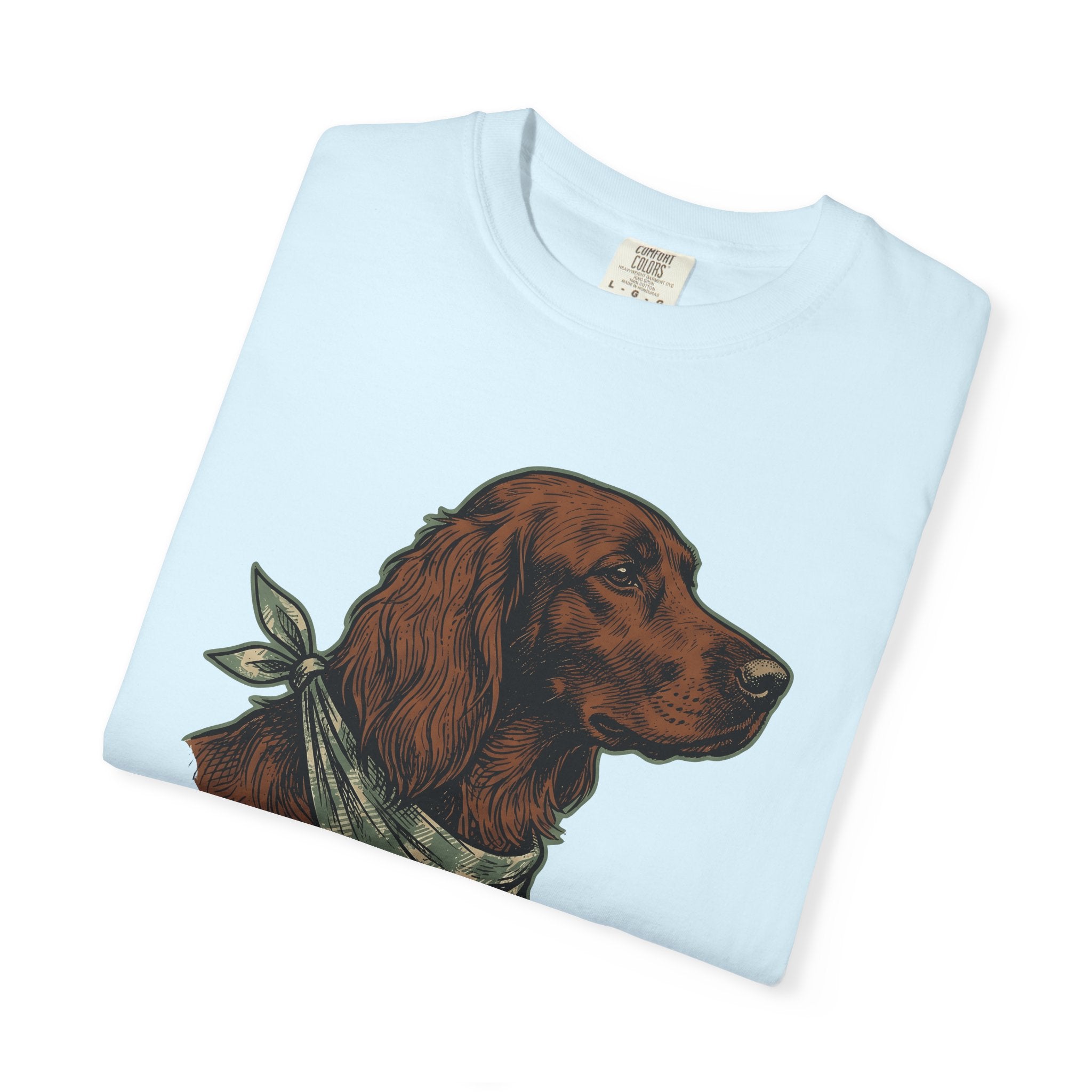 Dog Bandana Shirt St Patrick's Day Pet Gift Women Vintage Tee Bandana T-Shirt Shamrock Fan Retro Tshirt Animal Graphic Hand Drawn Scarf