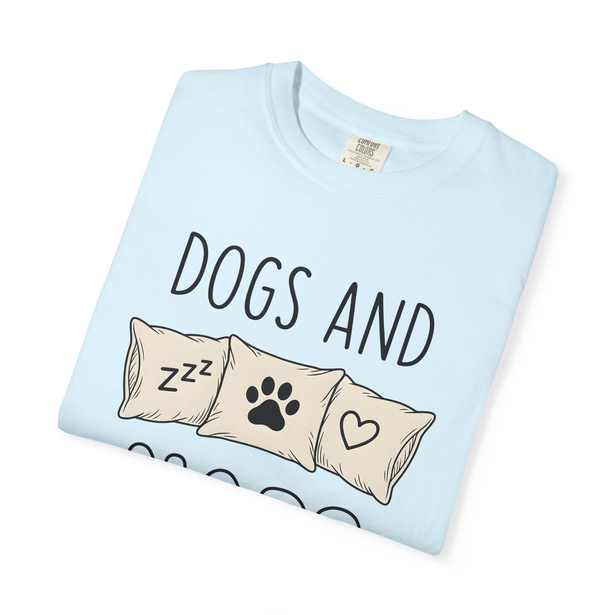 Dog Paw Pillow Shirt Dog Home Gift Women Doodle Tee Paw Pillow T-Shirt Dog Fan Hand Drawn Tshirt Home Decor Graphic Minimalist Heart Tshirt