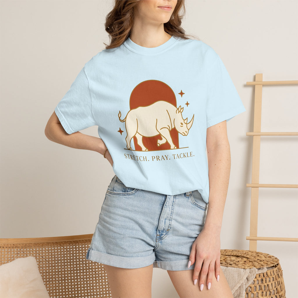 Rhino Art Shirt Sports Training Gift Women Plain Tee Rhinoceros T-Shirt Athlete Enthusiast Simple Tshirt Workout Graphic Old School Star