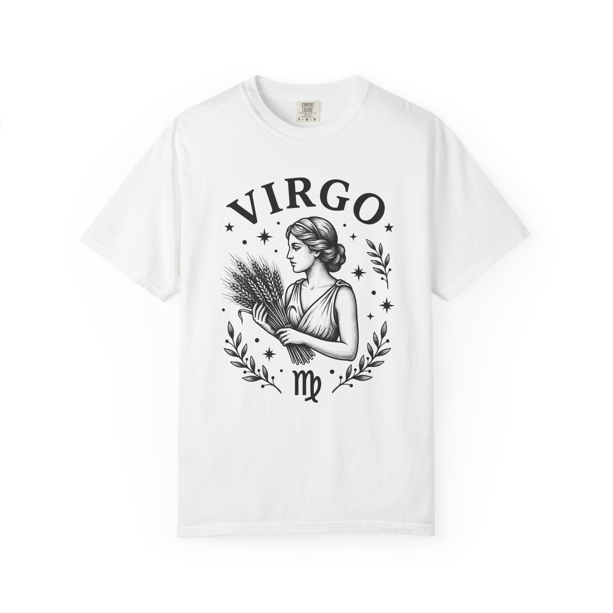 Astrology Woman Shirt Zodiac Horoscope Gift Women Retro Tee Astrology T-Shirt Zodiac Fan Vintage Tshirt Astrology Graphic Sketch Grain