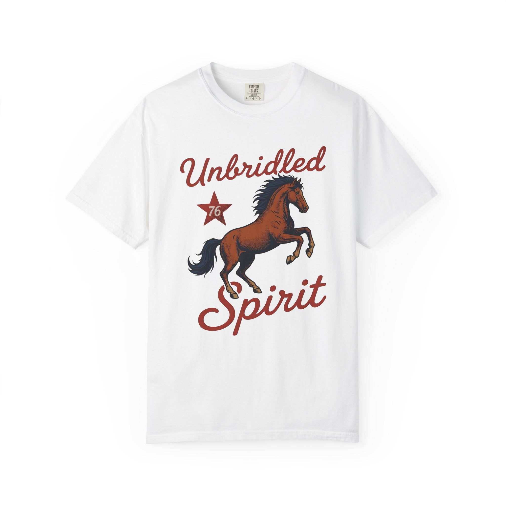 Bucking Horse Shirt America Flag Gift Women Retro Tee Bronco T-Shirt Patriot Fan Rodeo Tshirt Banner Graphic Sketch Star Tshirt