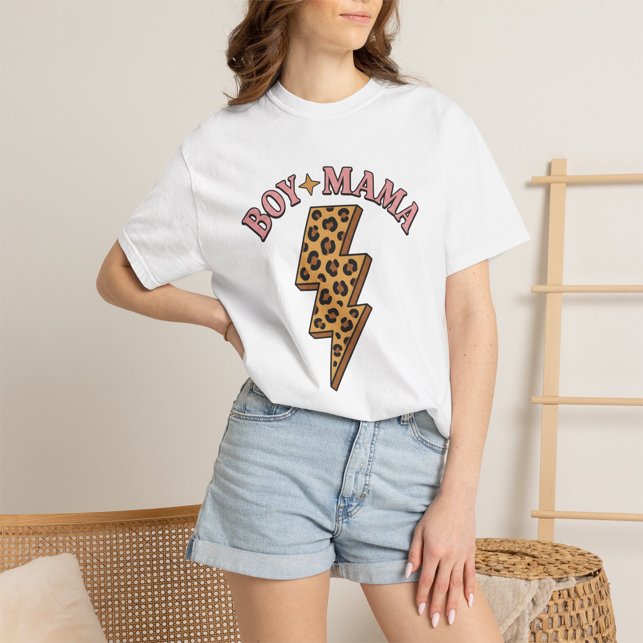 Spotted Lightning Bolt Shirt Moms Wild Print Gift Women Folk Tee Lightning Tee Mom Fan Tribal Tshirt Printed Graphic Old School Glitter