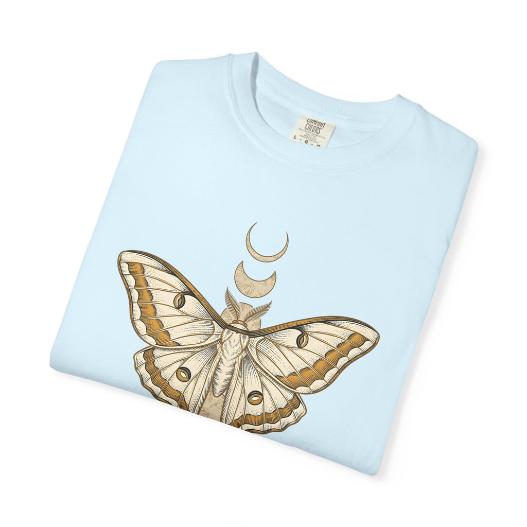 Luna Moth Shirt Boho Chic Celestial Gift Women Mystical Tee Actias Luna T-Shirt Bohemian Fan Spiritual Tshirt Galaxy Graphic Vintage Moon