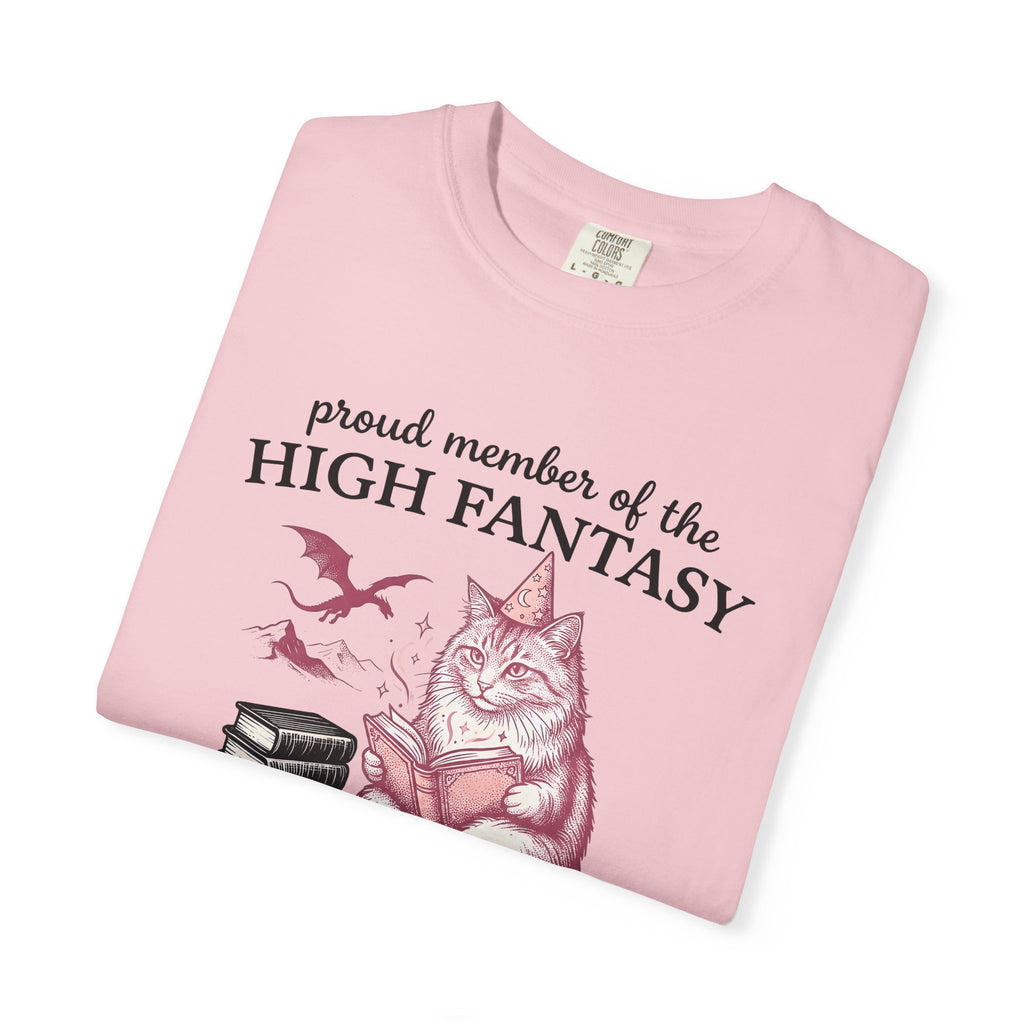 Wizard Cat Shirt Cat Fantasy Gift Women Vintage Tee Sorcerer Cat T-Shirt Feline Fan Retro Tshirt Mythical Graphic Hand Drawn Dragon Tshirt