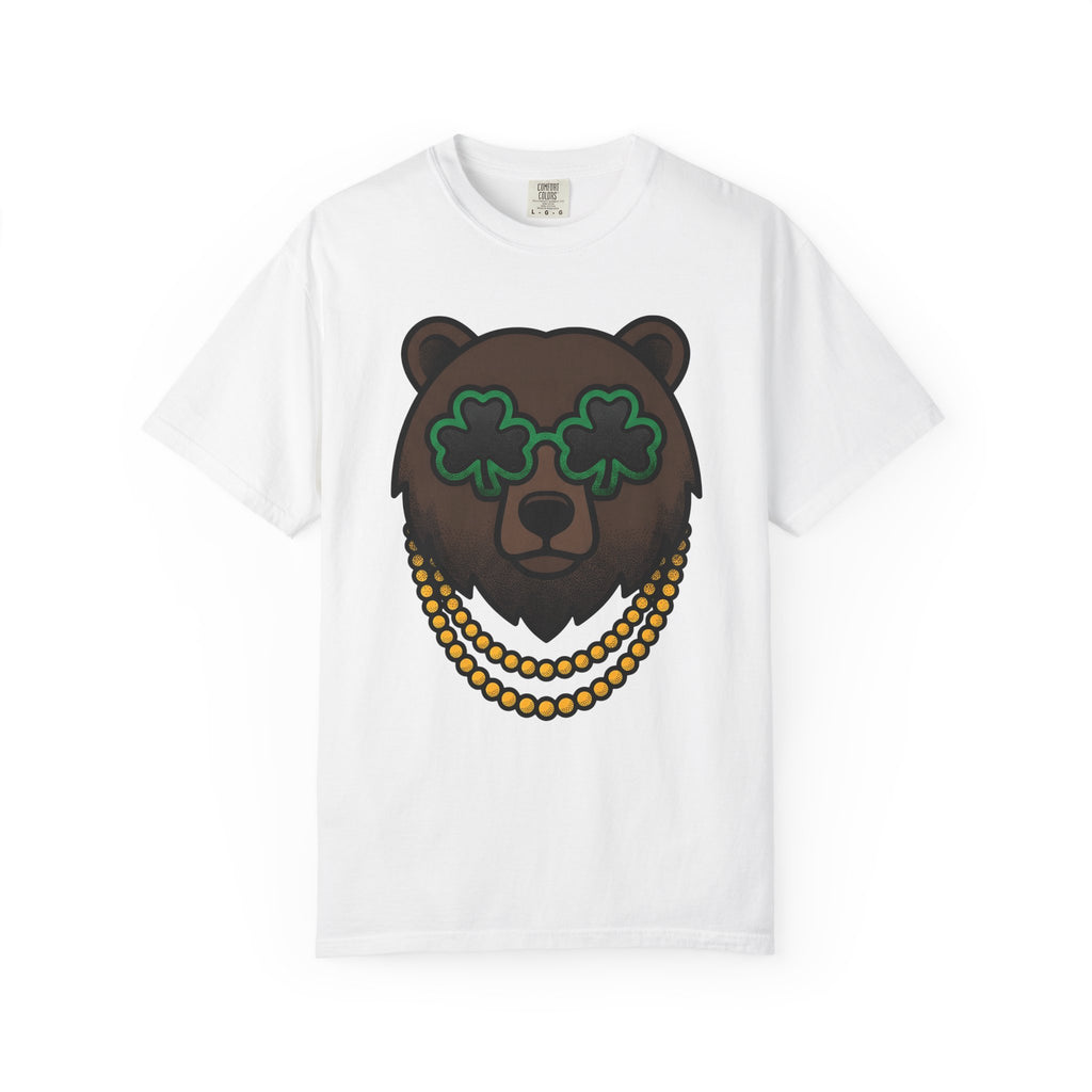 Bear Mug Shirt St Patrick's Day Creature Gift Women Animated Tee Mug T-Shirt Shamrock Fan Cartoon Tshirt Monster Graphic Hand Drawn Green