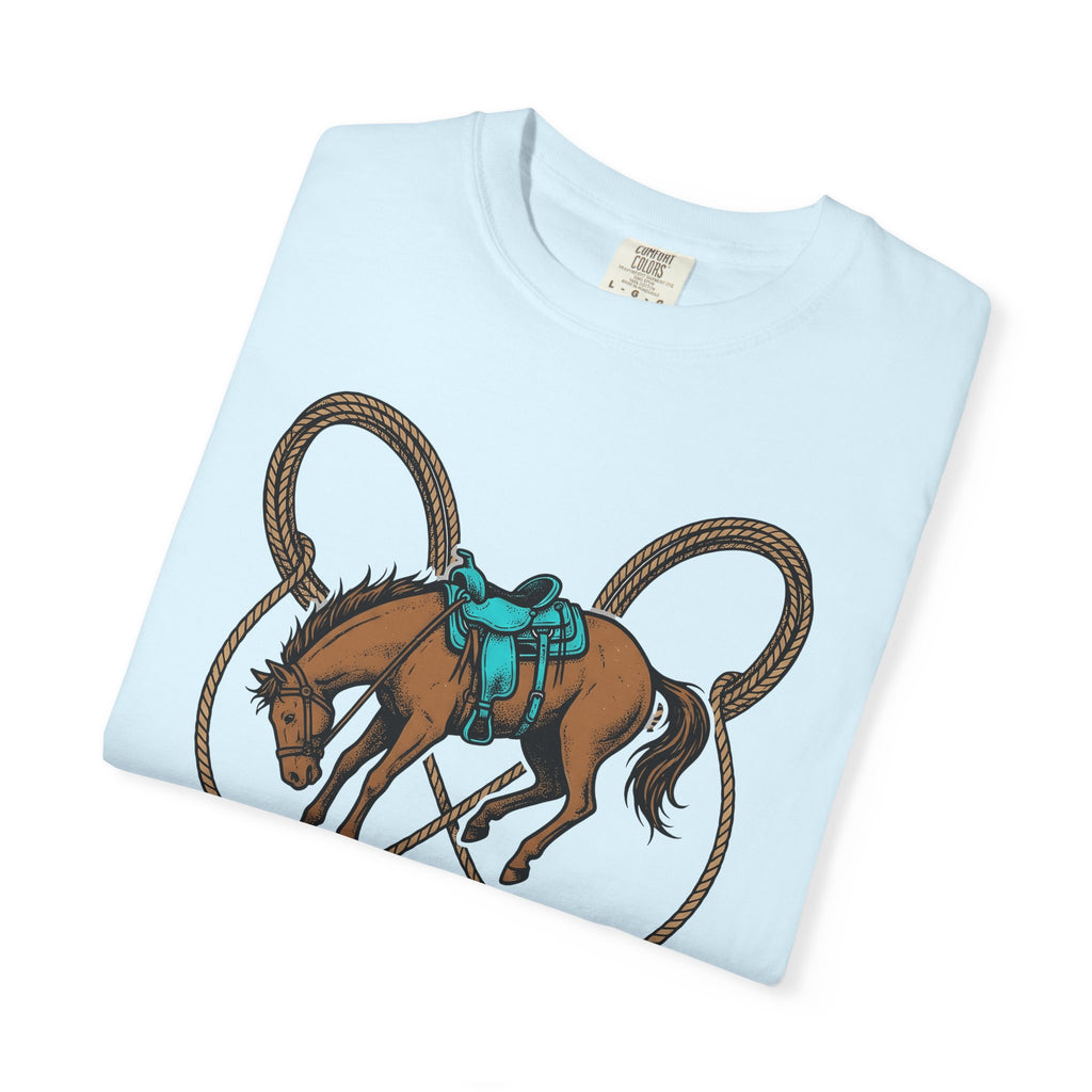Rodeo Horse Shirt Rodeo Country Gift Women Western Tee Bronco T-Shirt Rodeo Fan Cowboy Tshirt Rural Graphic Vintage Lasso Tshirt
