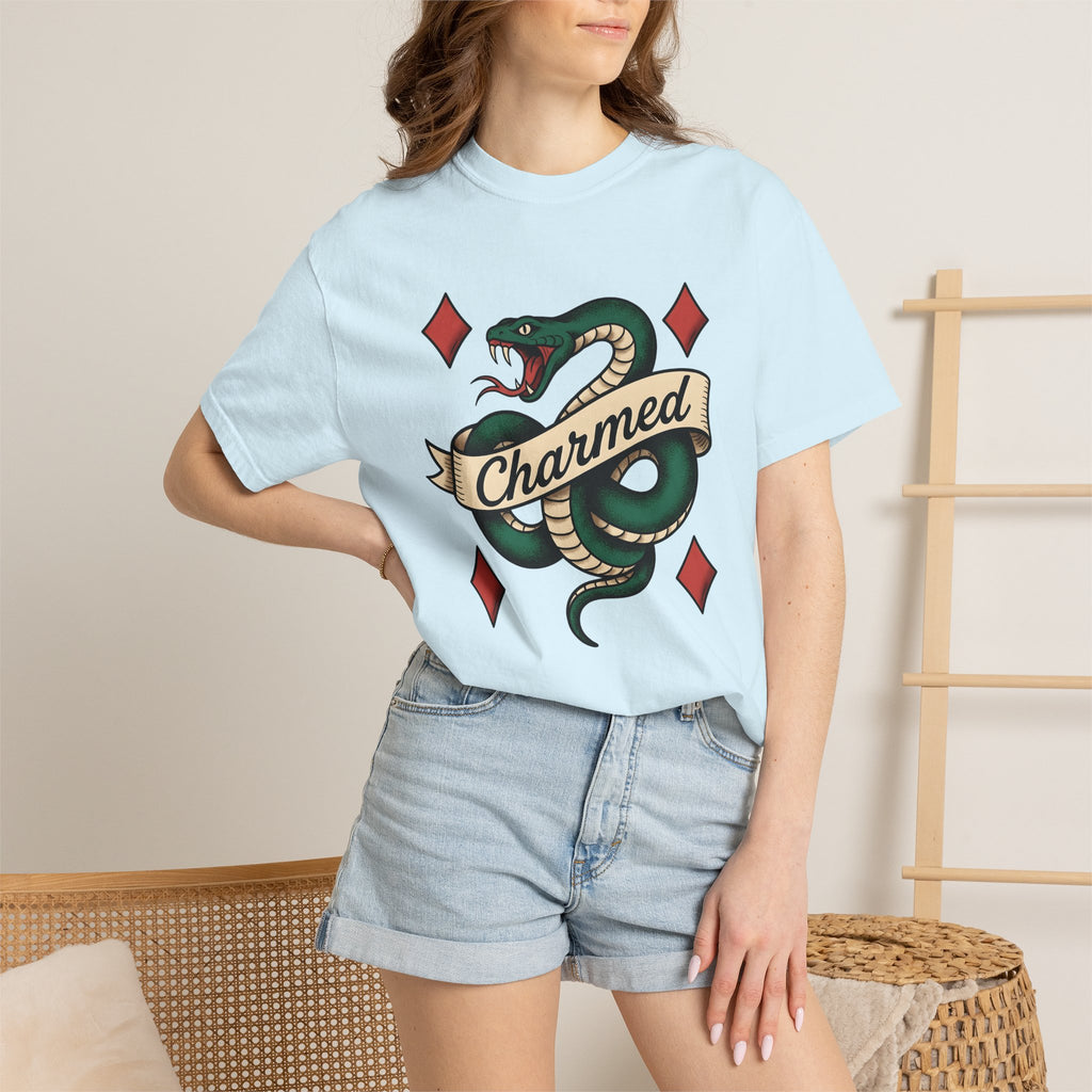 Serpent Banner Shirt St Patricks Day Fauna Gift Women Body Art Tee Snake T-Shirt Shamrock Fan Tattoo Tshirt Wildlife Graphic Heritage Jewel