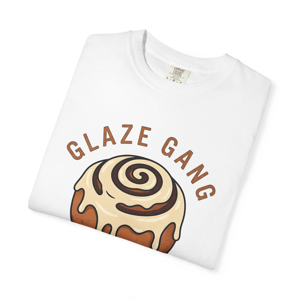 Cinnamon Roll Shirt Desserts Foodie Gift Women Cartoon Tee Bun T-Shirt Pastry Fan Comic Tshirt Gourmet Graphic Retro Icing Tshirt