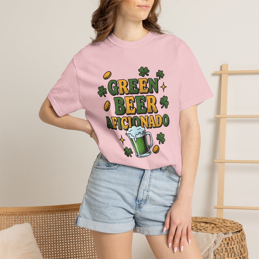 Green Ale Mug Shirt St Patrick's Day Beverages Gift Women Modern Graphic Tee Beer Mug T-Shirt St Patricks Fan Pint Glass Tshirt Drink