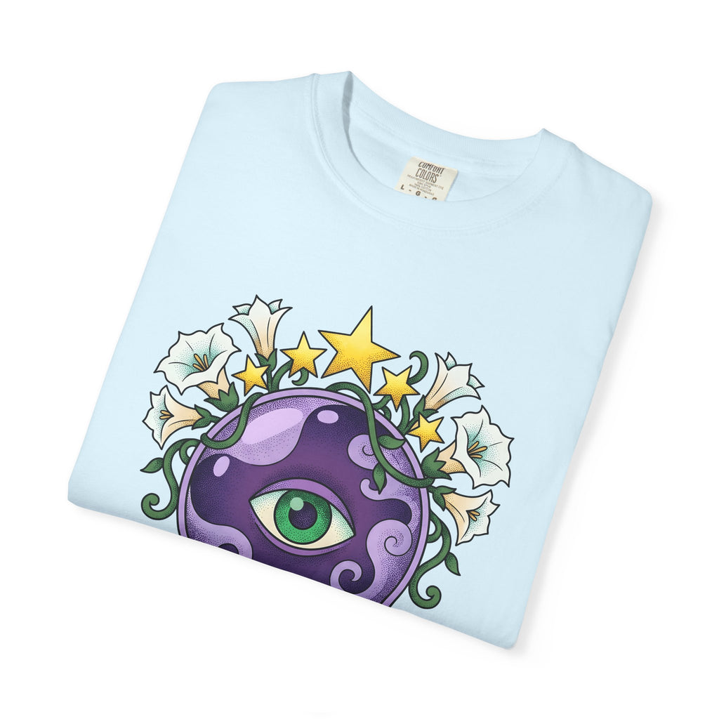 Fortune Globe Shirt Occult Spells Gift Women Magical Tee Crystal Ball T-Shirt Mystic Enthusiast Mystical Tshirt Magic Graphic Retro Sparkle