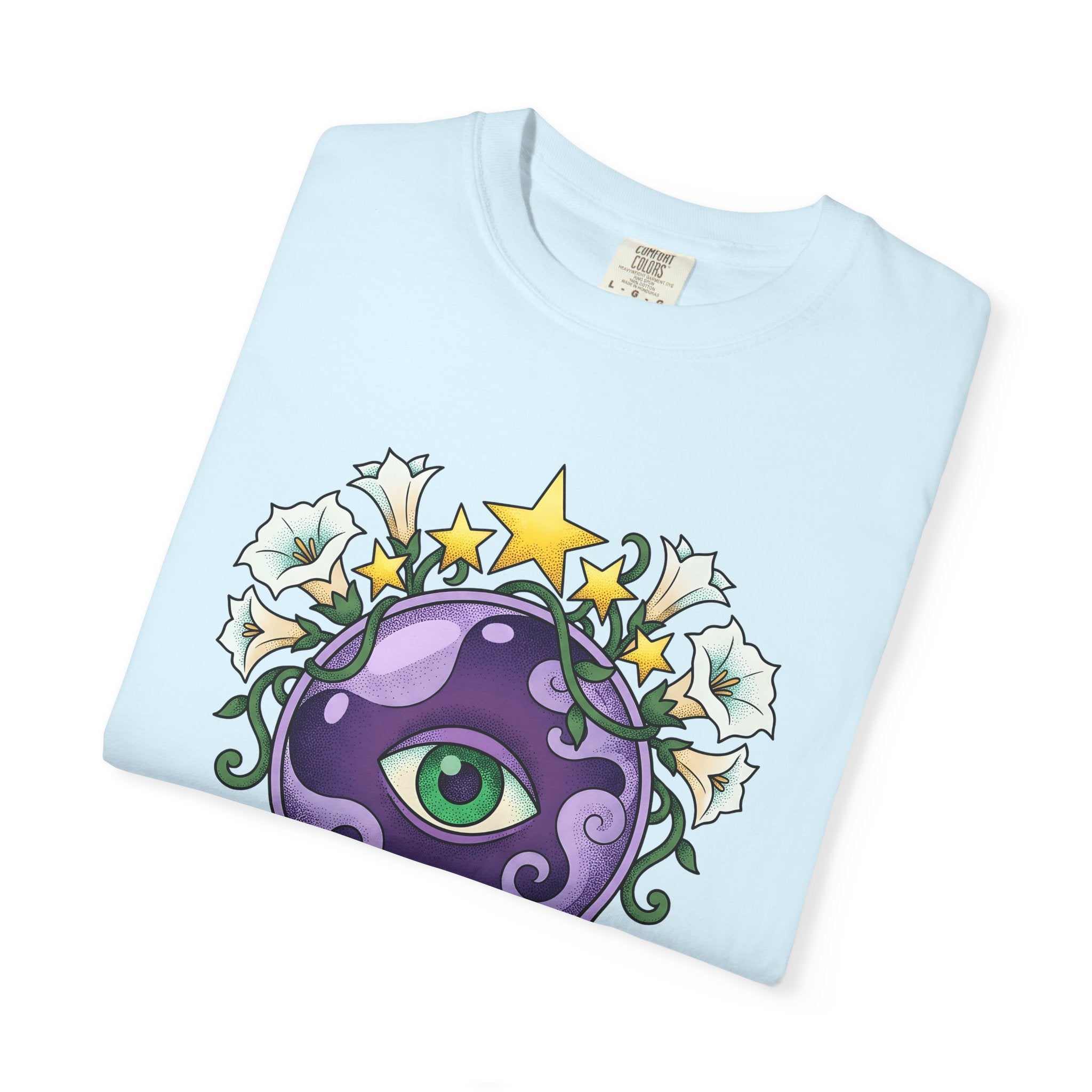Fortune Globe Shirt Occult Spells Gift Women Magical Tee Crystal Ball T-Shirt Mystic Enthusiast Mystical Tshirt Magic Graphic Retro Sparkle
