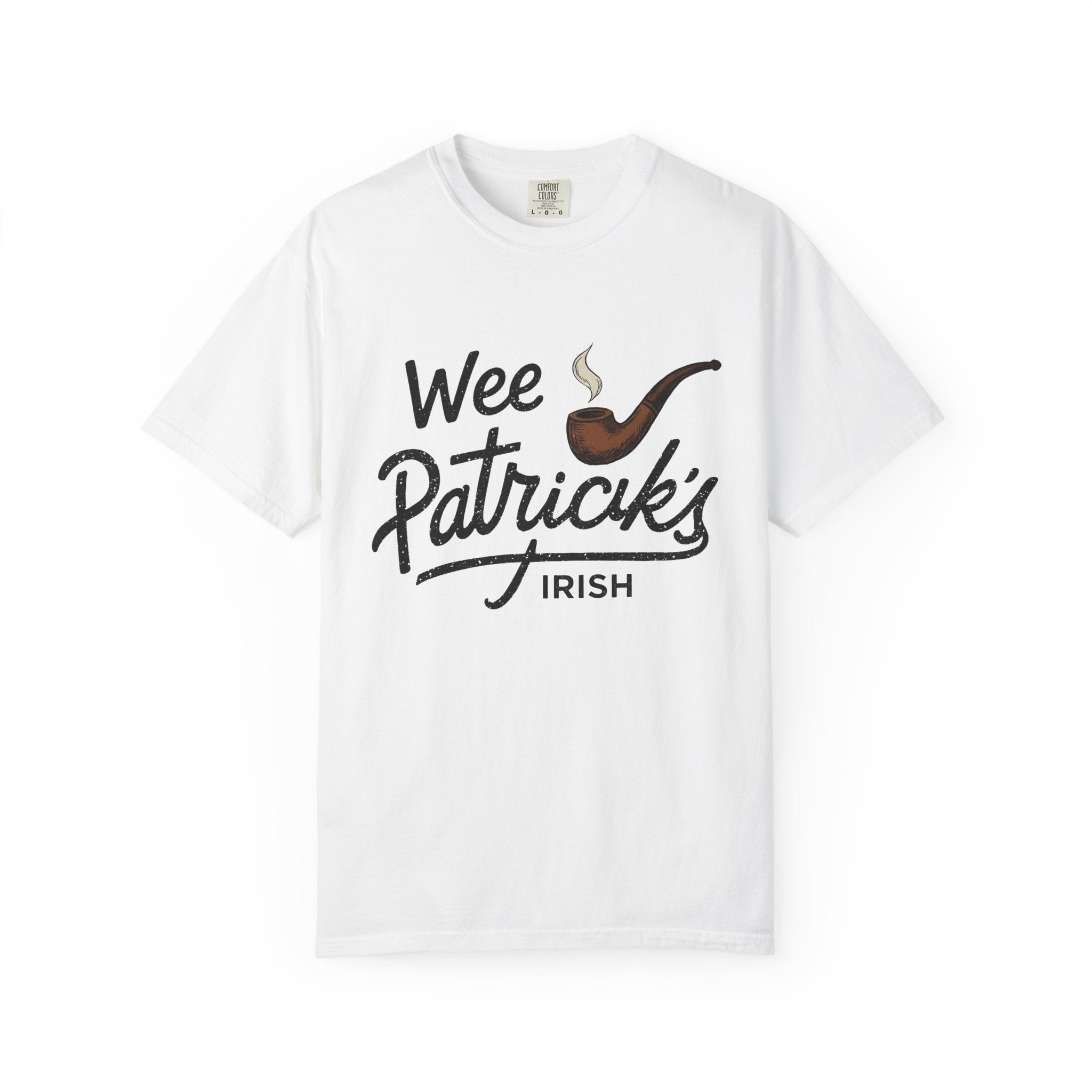 Pipe Smoking Shirt St Patrick's Day Ireland Gift Women Drawing Tee Tobacco Smoking T-Shirt Shamrock Fan Smoking Art Tshirt Emerald Graphic