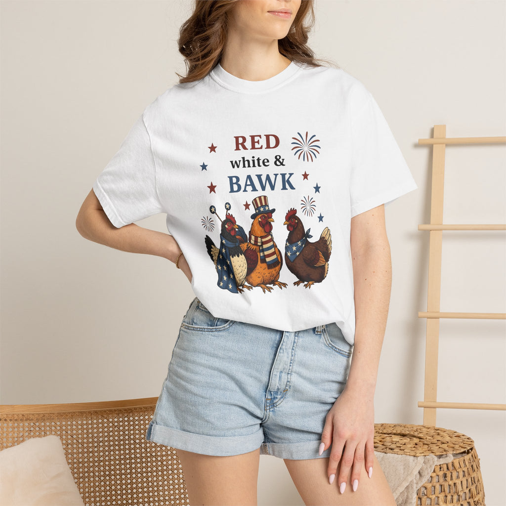Freedom Chickens Shirt 4th Of July Homestead Gift Women Animated Tee Backyard Chickens T-Shirt Independence Day Fan Cartoon Tshirt Farmhouse