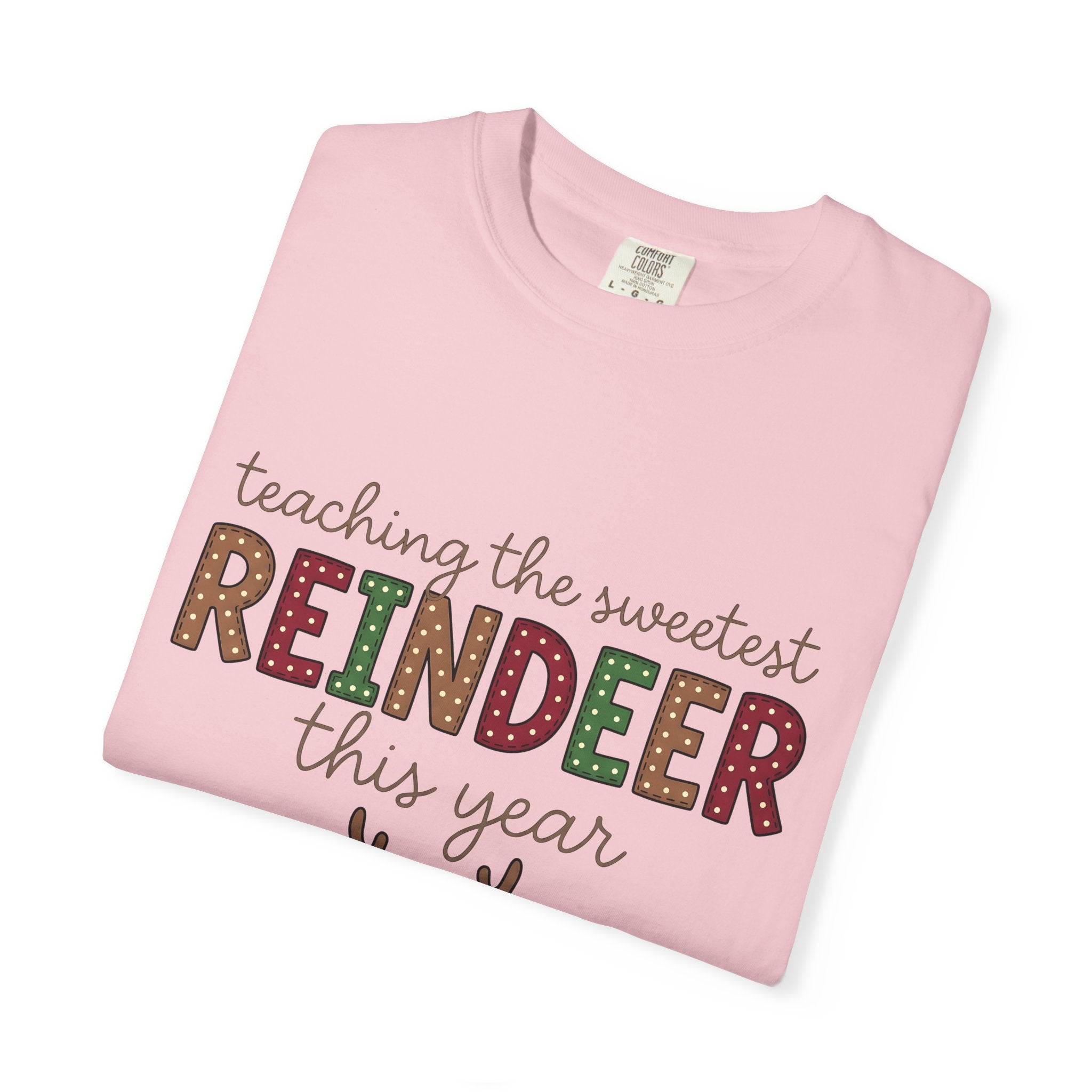 Stag Design Shirt Christmas Classroom Gift Women Cartoon Tee Deer T-Shirt Xmas Fan Holiday Tshirt Education Graphic Line Art Rack Tshirt
