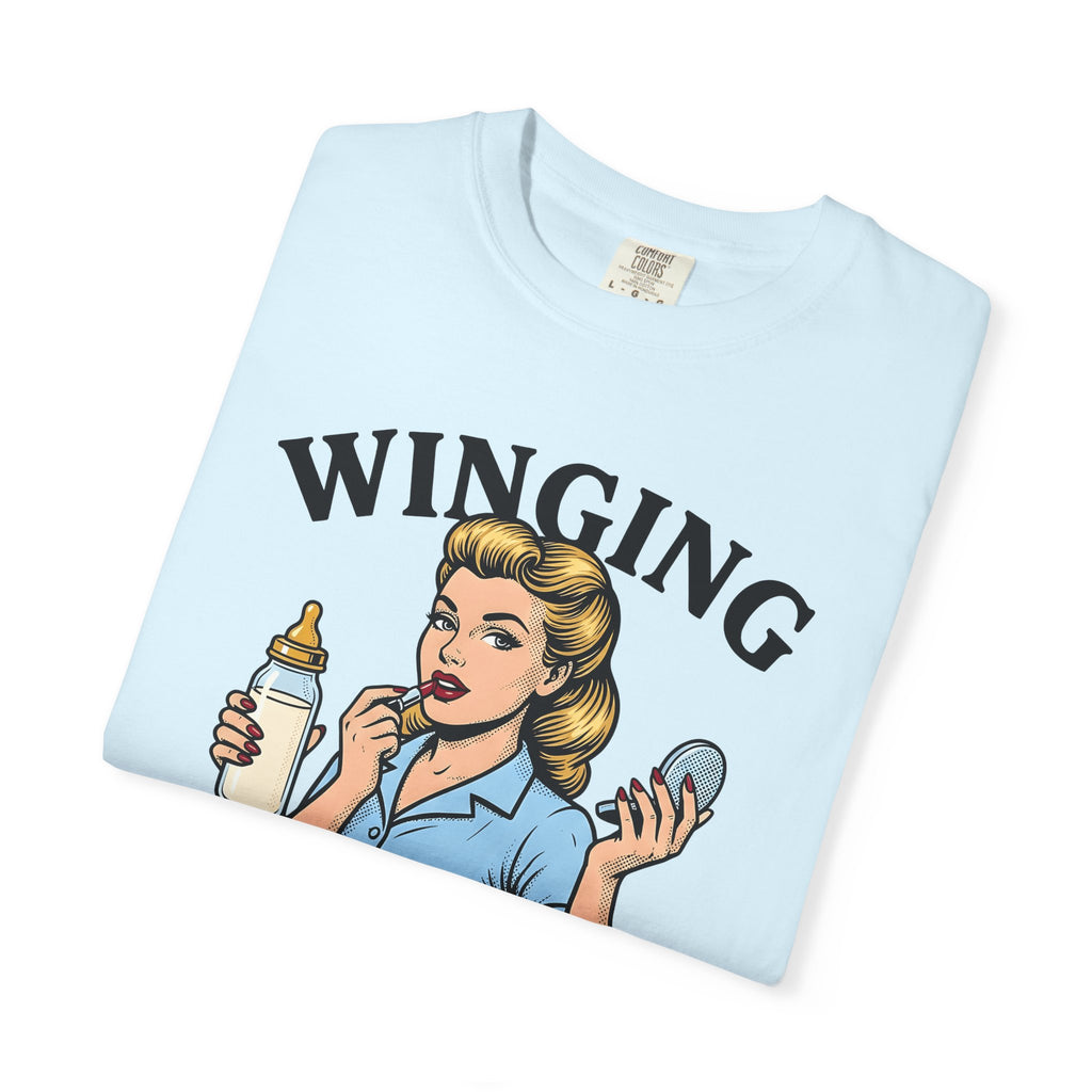 Retro Mom Shirt Moms Parenting Gift Women Pop Art Tee Mom T-Shirt Motherhood Enthusiast Pop Culture Tshirt Parenting Graphic Vintage Baby