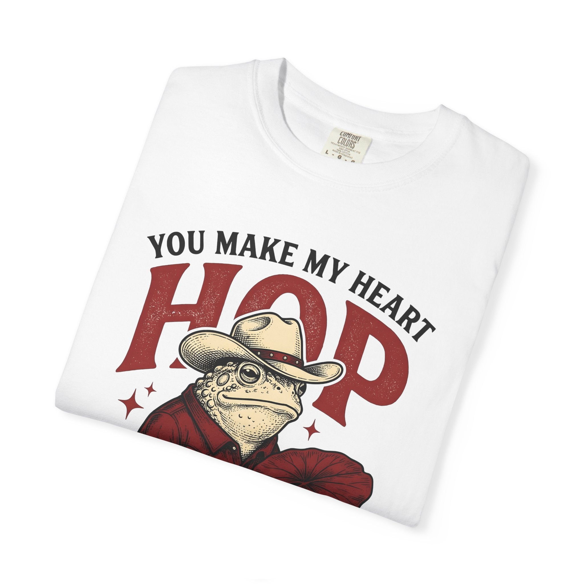 Cowboy Amphibian Shirt St. Valentine's Day Nature Gift Women Old Fashioned Tee Frog T-Shirt Valentine Fan Retro Tshirt Environmental Graphic