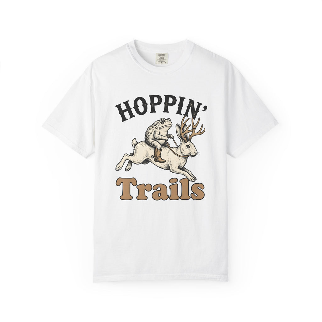 Horned Hare Frog Shirt Easter Fauna Gift Women Old School Tee Frog T-Shirt Easter Fan Toad Tshirt Wildlife Graphic Line Art Leather Boots