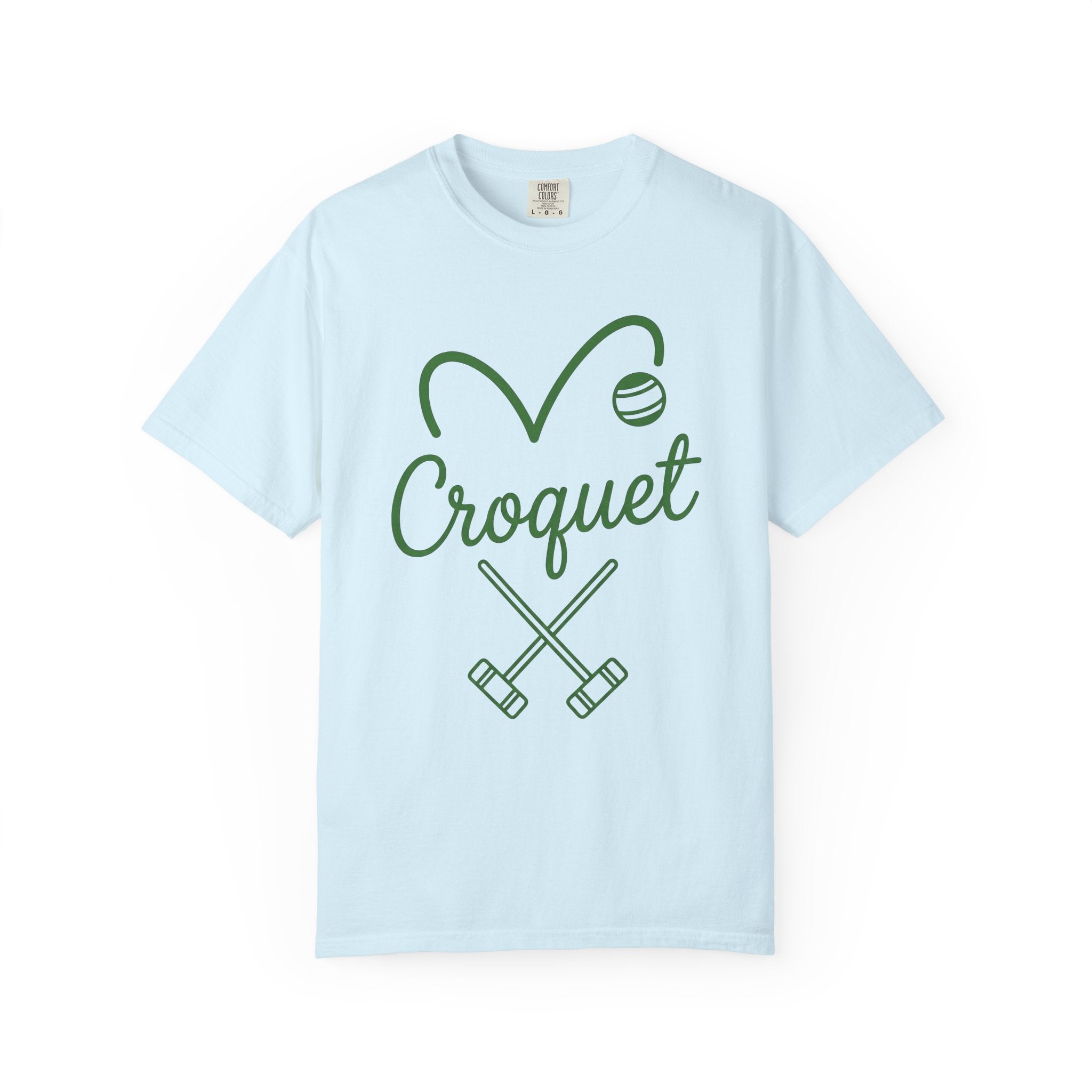 Croquet Clubs Shirt Croquet Patio Gift Women Modern Tee Mallet T-Shirt Croquet Fan Contemporary Tshirt Outdoor Design Classic Ball Tshirt