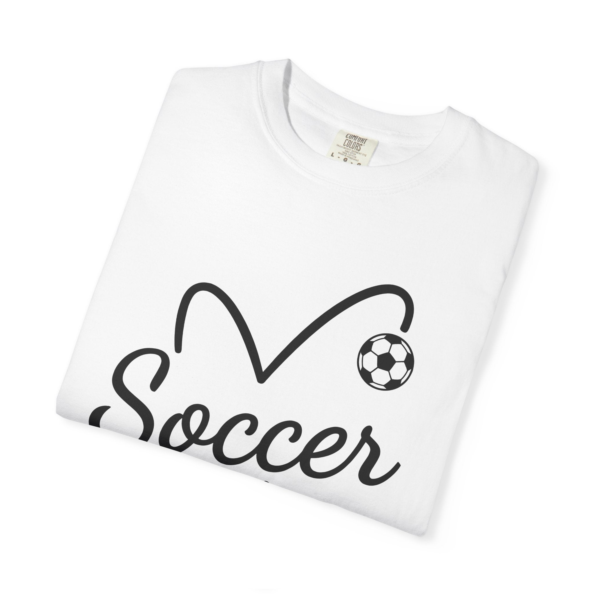 Soccer Ball Love Shirt Soccer Sportswear Gift Women Basic Tee Football T-Shirt Soccer Fan Soccer Tee Simple Graphic Athletic Wear Design